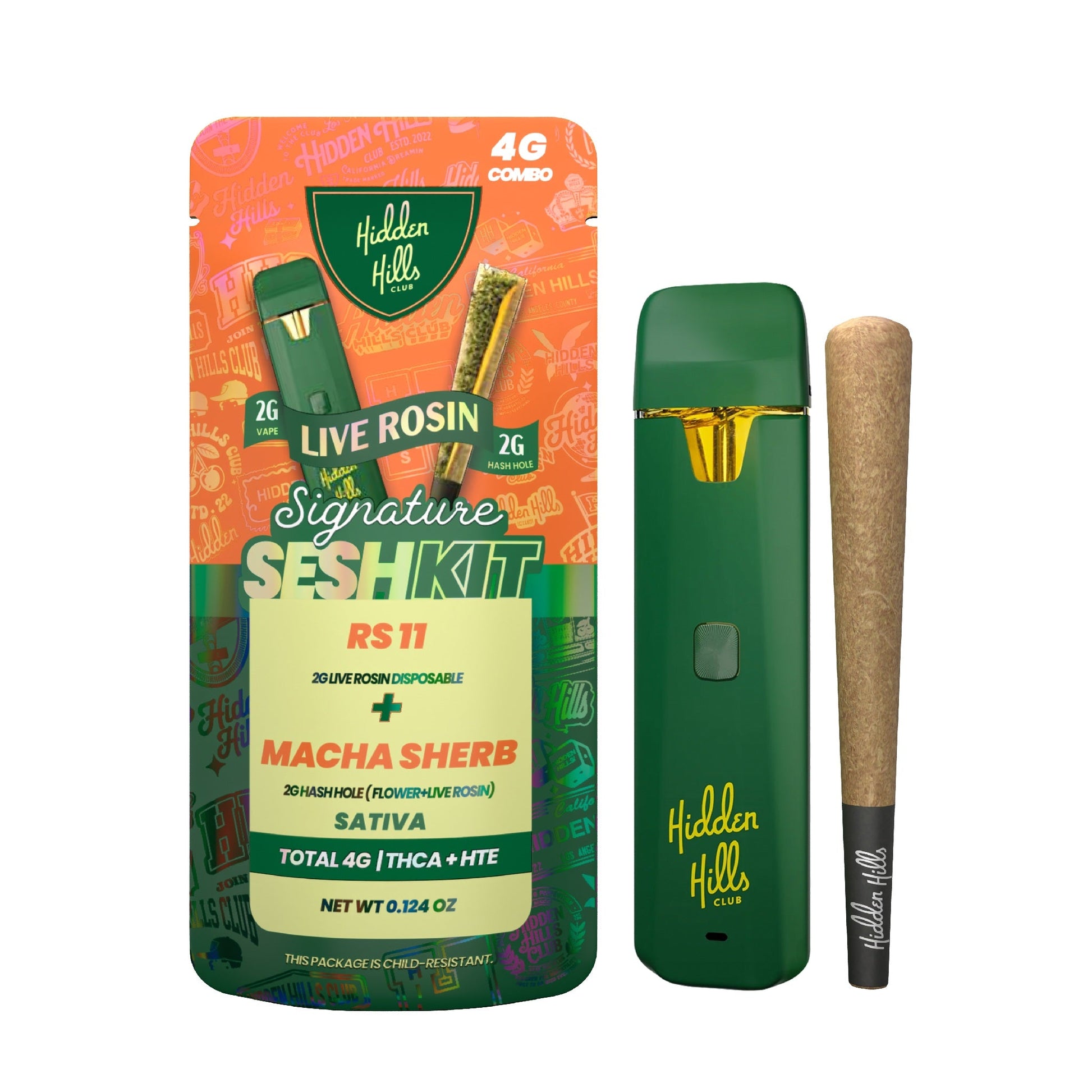 Hidden Hills 4G Live Rosin Signature Seshkit