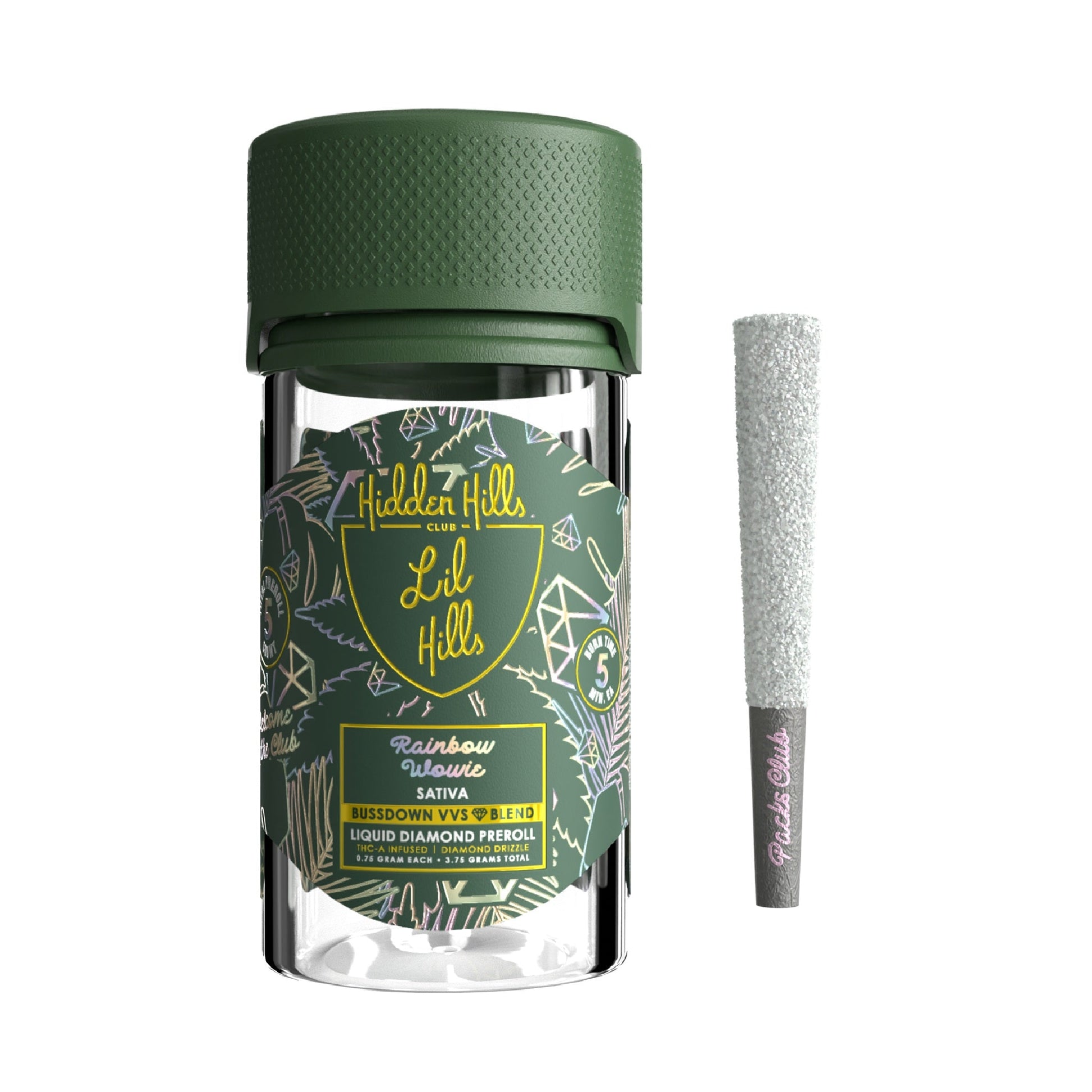 Hidden Hills Buzzdown VVS Liquid Diamond THC-A Pre-Roll 3.75g 5ct