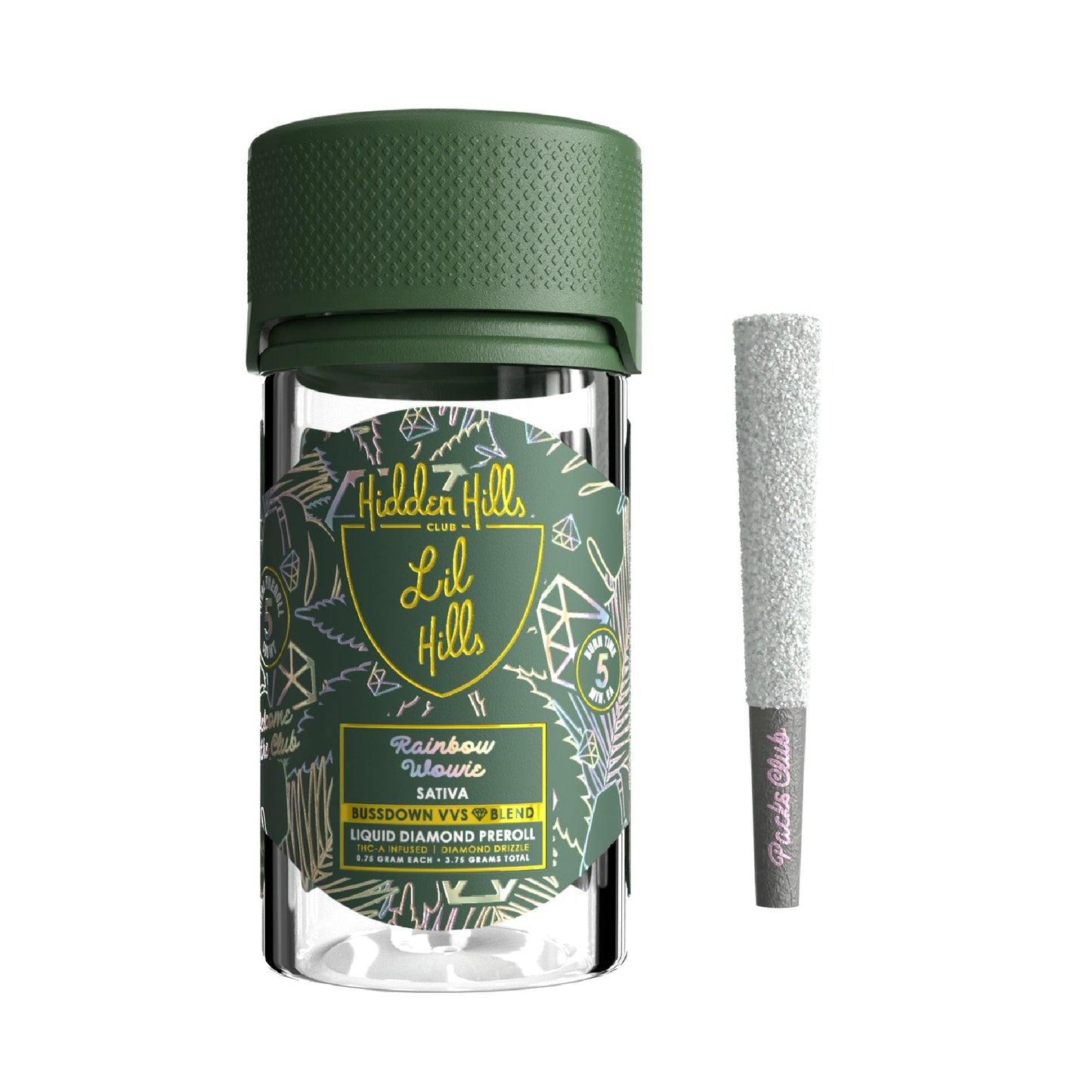 Hidden Hills Buzzdown VVS Liquid Diamond THC-A Pre-Roll 3.75g 5ct