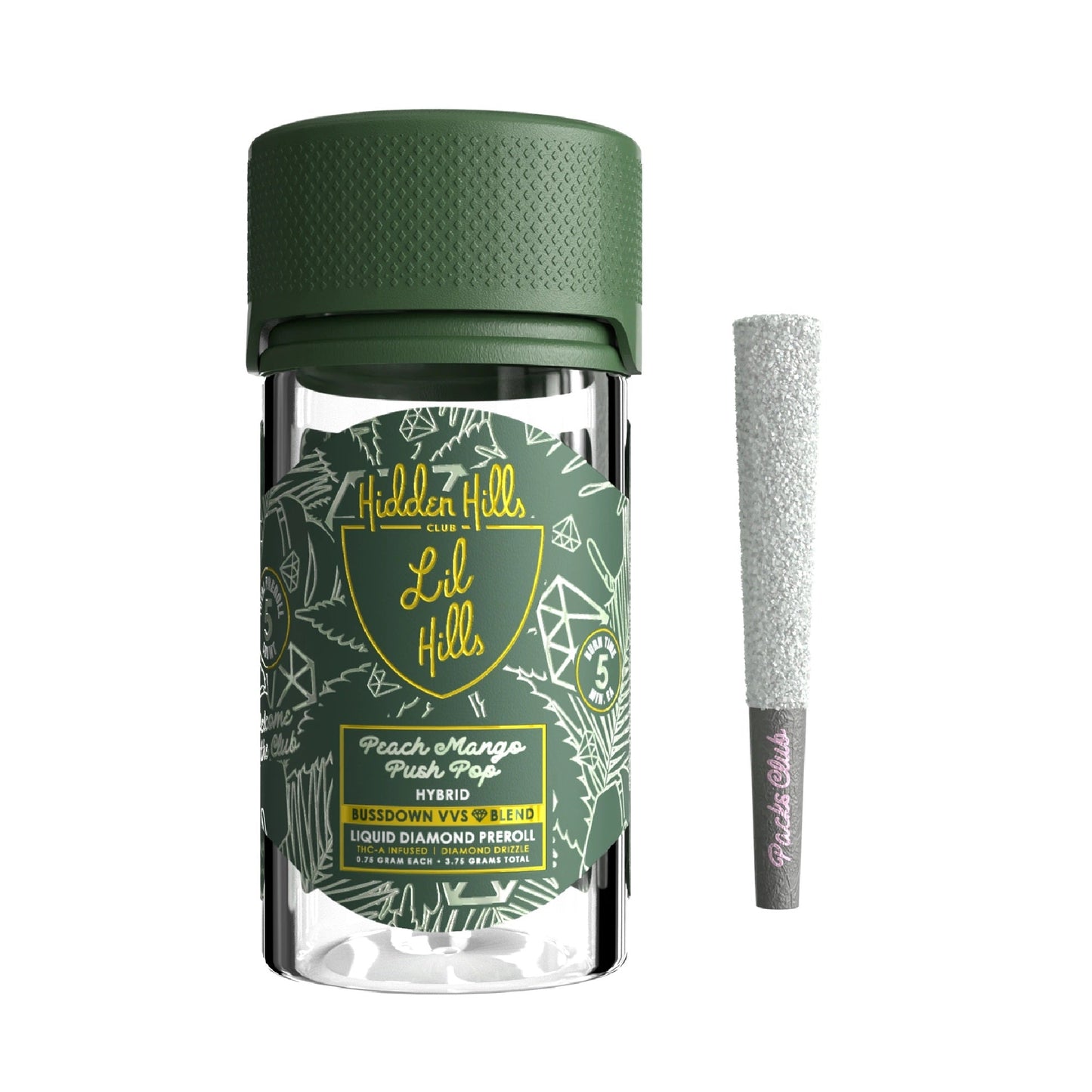 Hidden Hills Buzzdown VVS Liquid Diamond THC-A Pre-Roll 3.75g 5ct