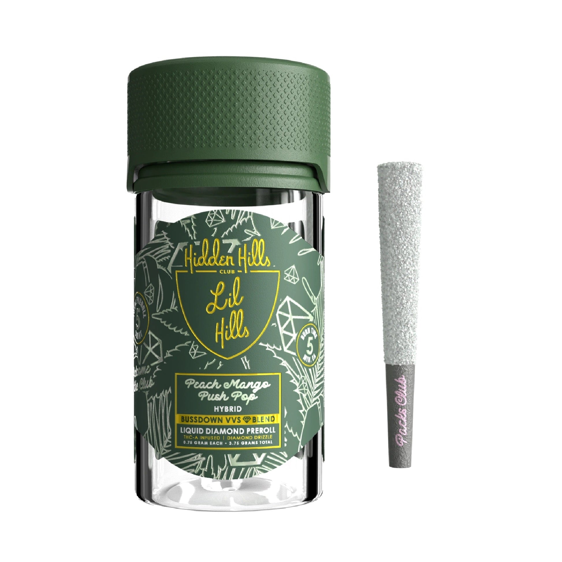 Hidden Hills Buzzdown VVS Liquid Diamond THC-A Pre-Roll 3.75g 5ct
