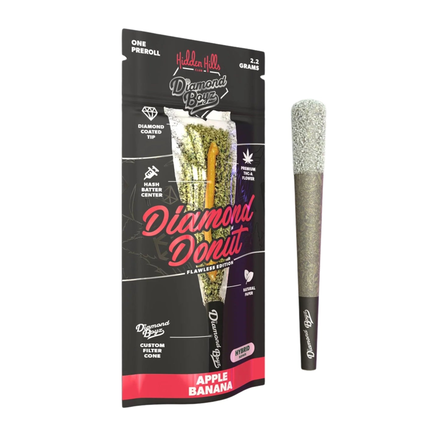 Hidden Hills Diamond Boyz Diamond Donut THC-A Pre-Roll 2.2g