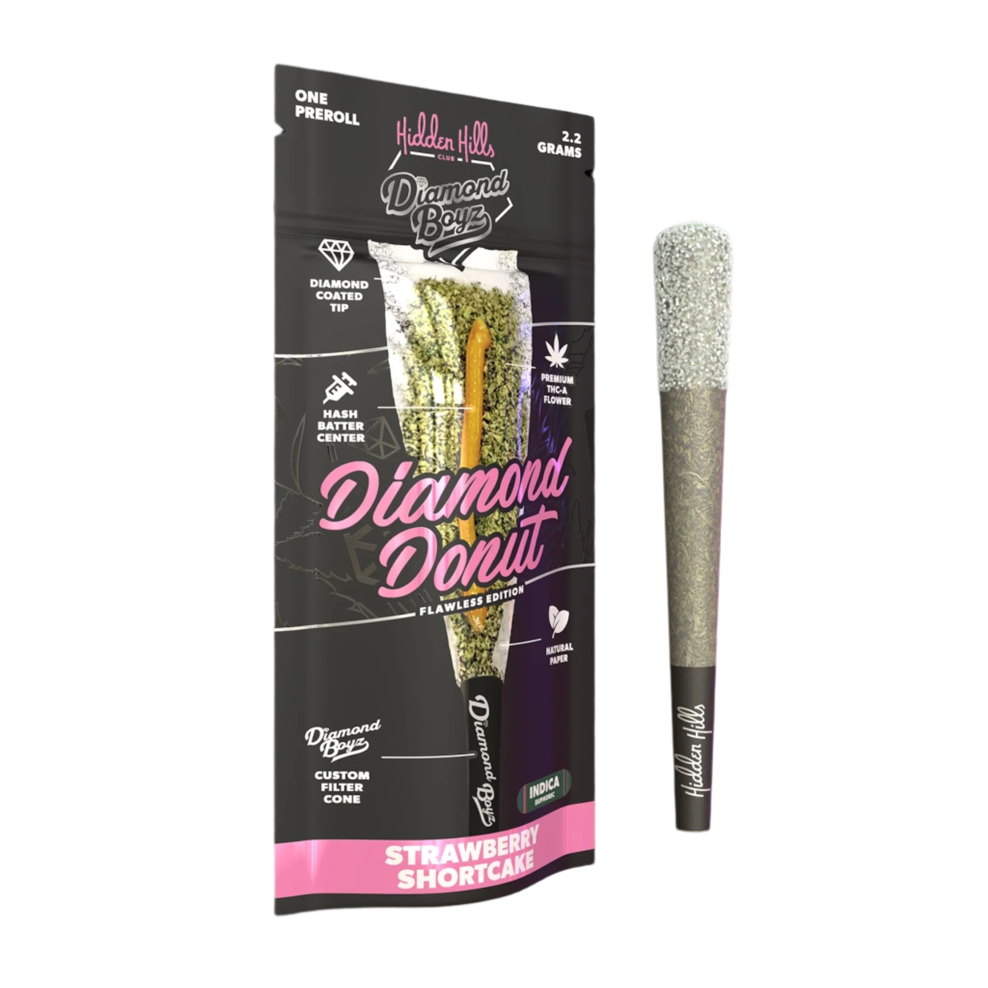 Hidden Hills Diamond Boyz Diamond Donut THC-A Pre-Roll 2.2g