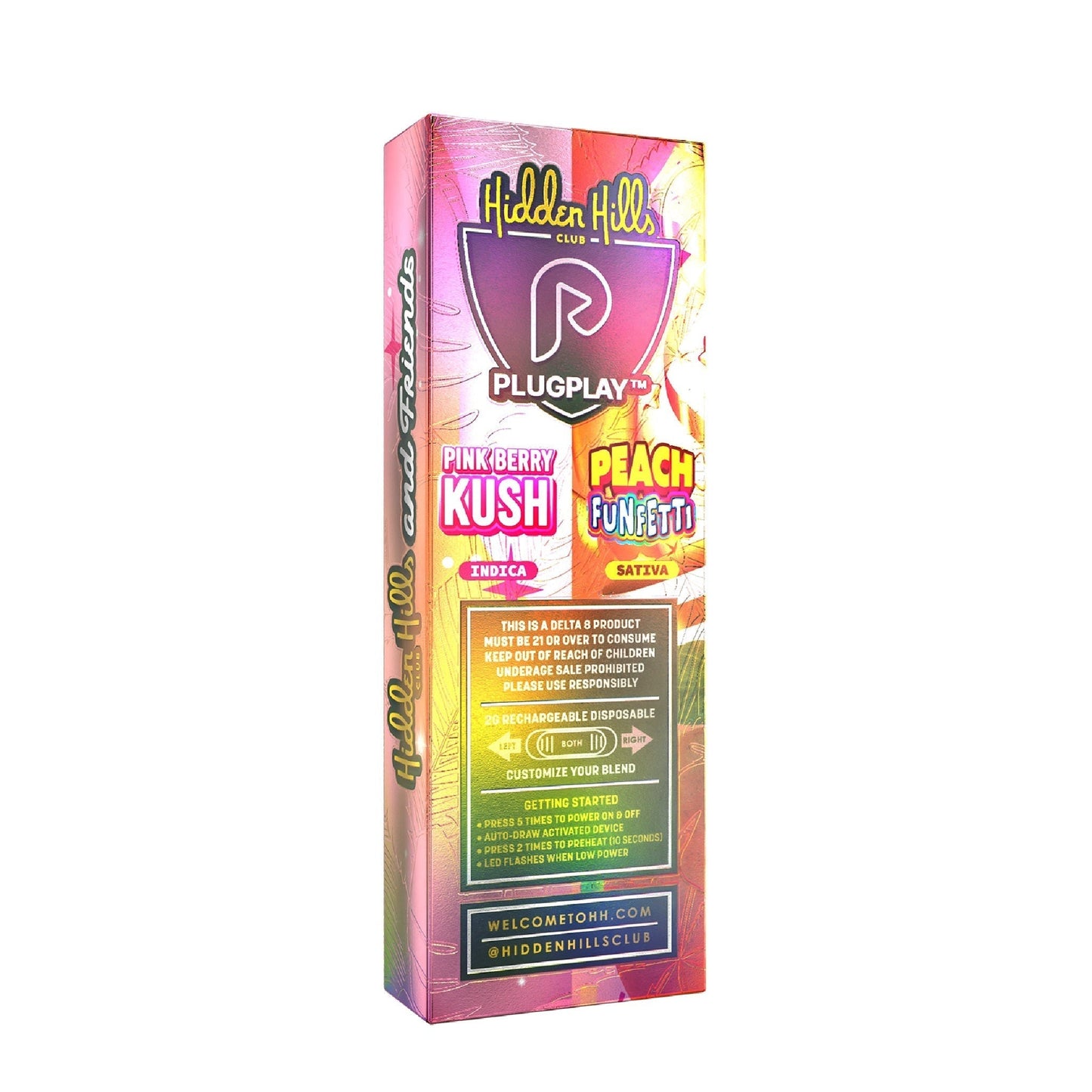 Hidden Hills Dual Strain THC-A Vaporizer 2000mg