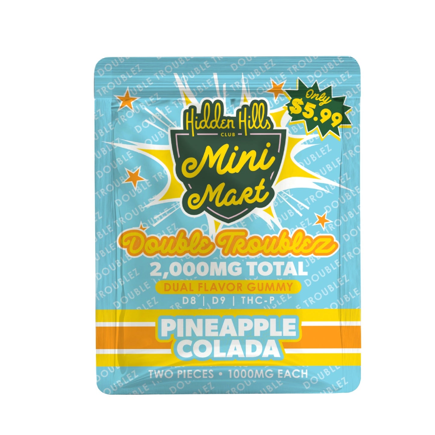 Hidden Hills Mini Mart Double Troublez THC-P Gummies 2000mg