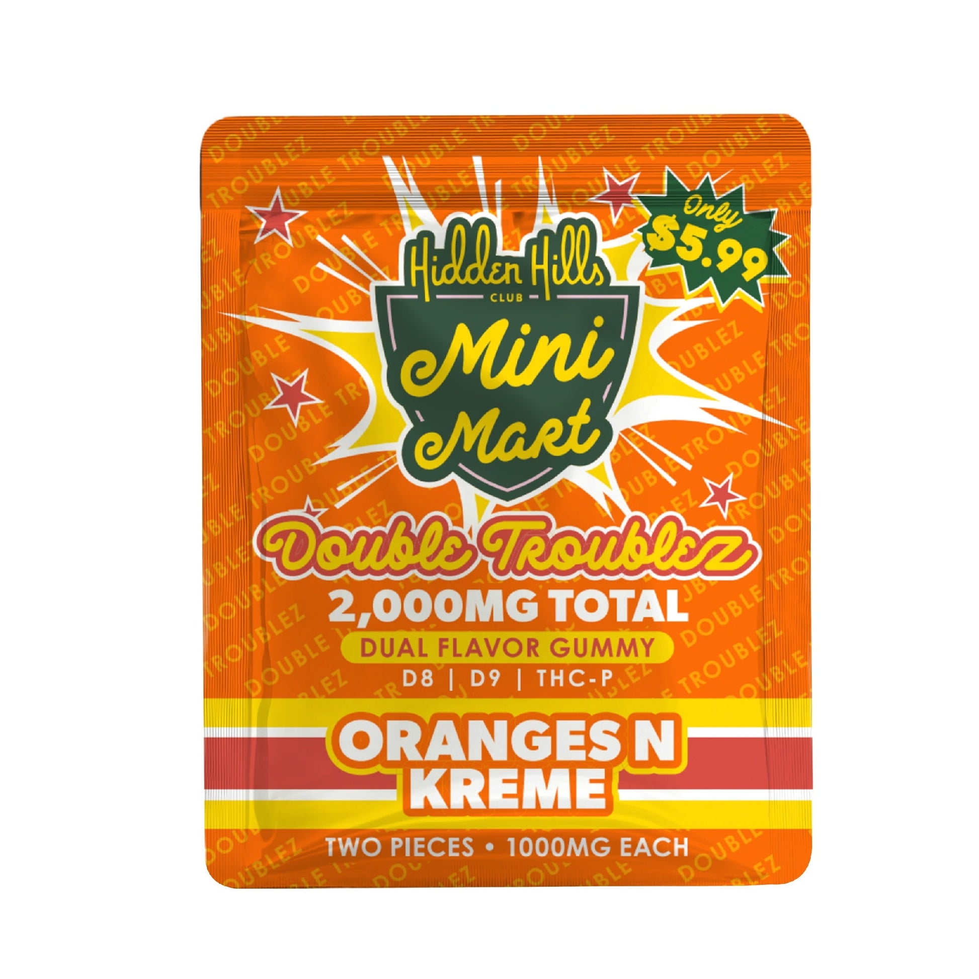 Hidden Hills Double Troublez Gummies 2000mg