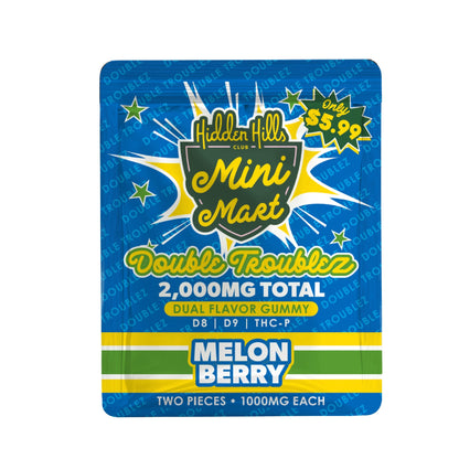 Hidden Hills Double Troublez Gummies 2000mg