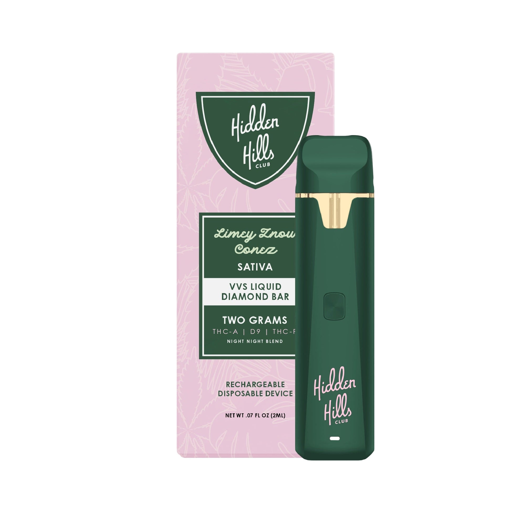 Hidden Hills Night Night VVS Liquid Diamond Vaporizer 2000mg