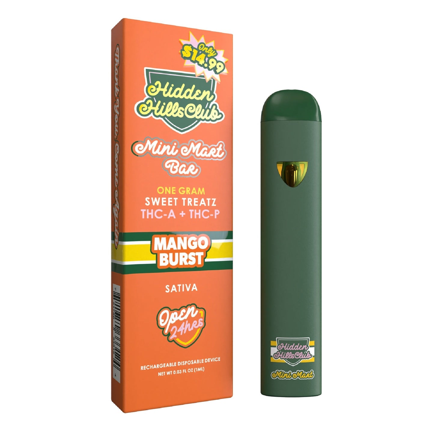 Hidden Hills Sweet Treatz Mini Mart Bar 1000mg