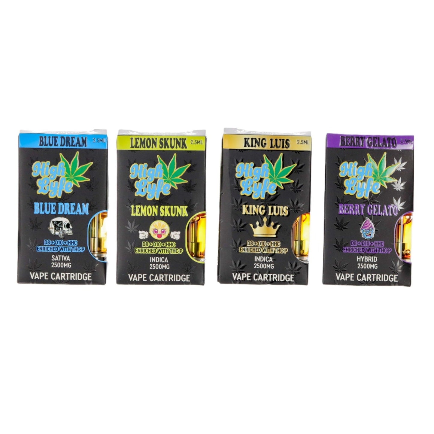 High Lyfe Master Blend Delta 8 10 HHC THCP Cartridge 2500mg