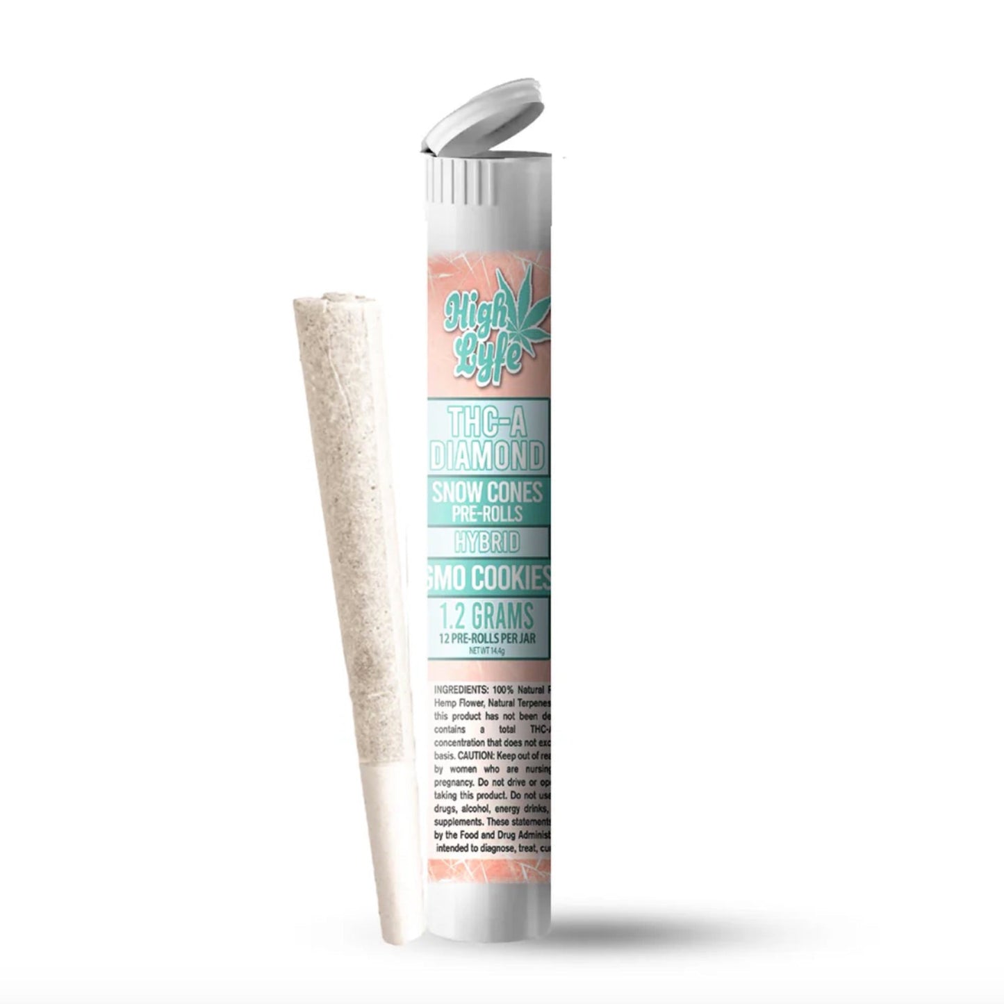 High Lyfe THC-A Diamond Snow Cone Pre-Rolls 1.2g