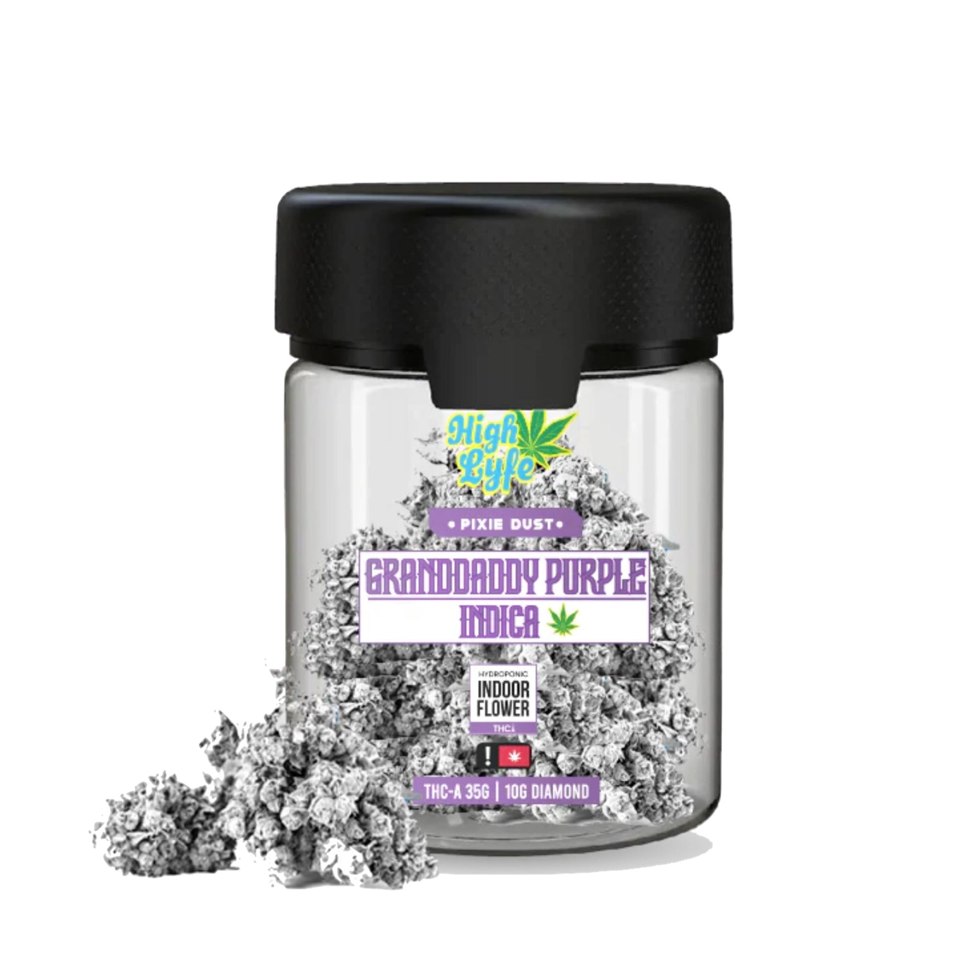 High Lyfe Grandaddy Purp THC-A Diamond Pixie Dust Flower 35g