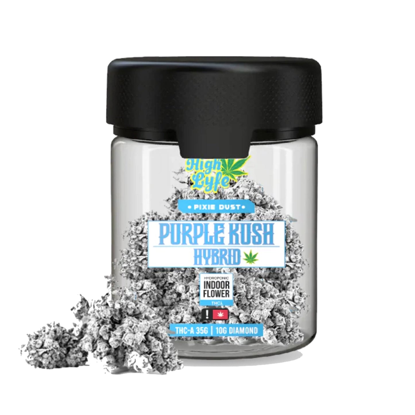 High Lyfe THC-A Pixie Dust Purple Kush Flower 35g