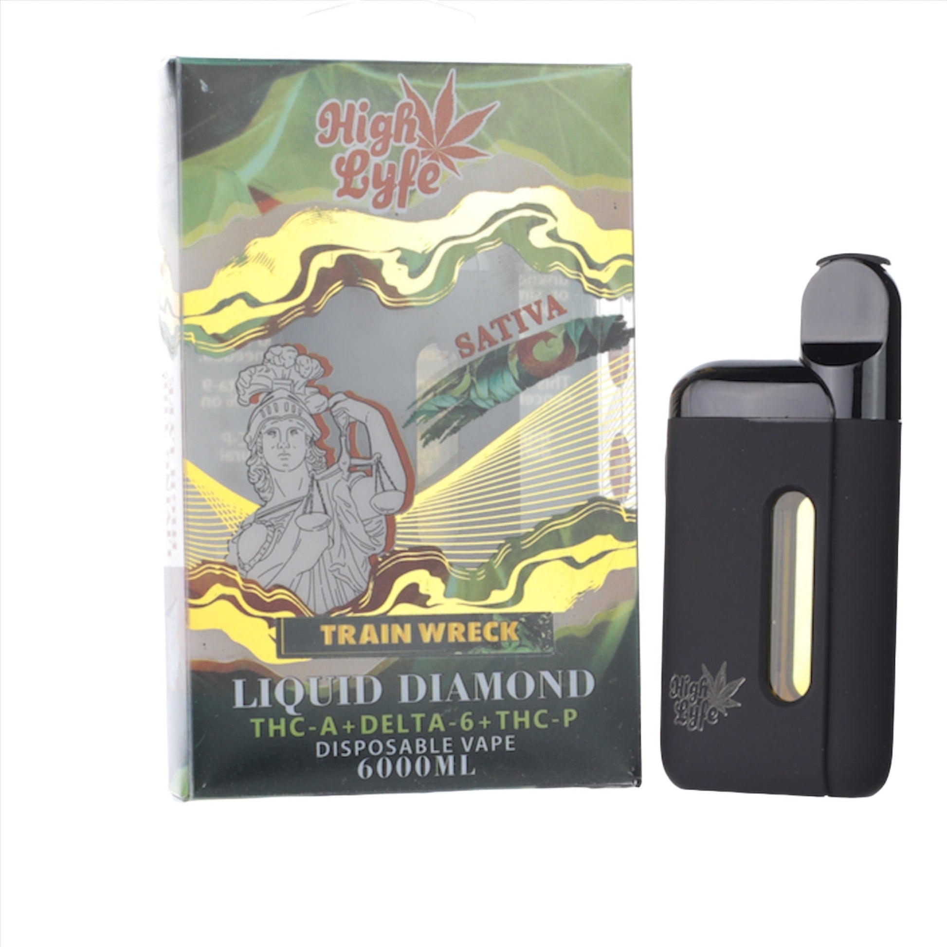 High Lyfe Trainwreck THC-A Liquid Diamond Vaporizer 6000mg