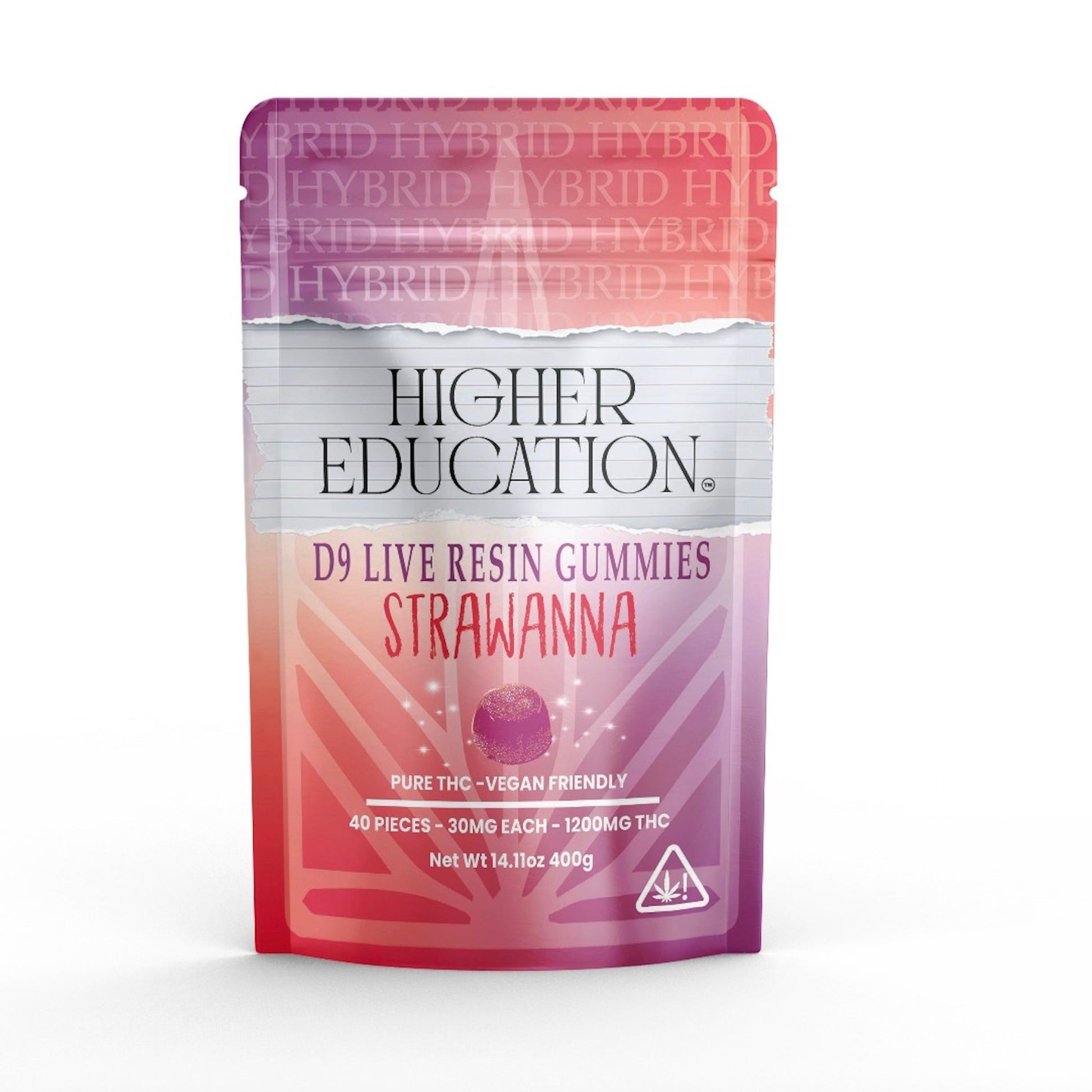 Higher Education Live Resin Delta 9 Gummies 1200mg 40ct