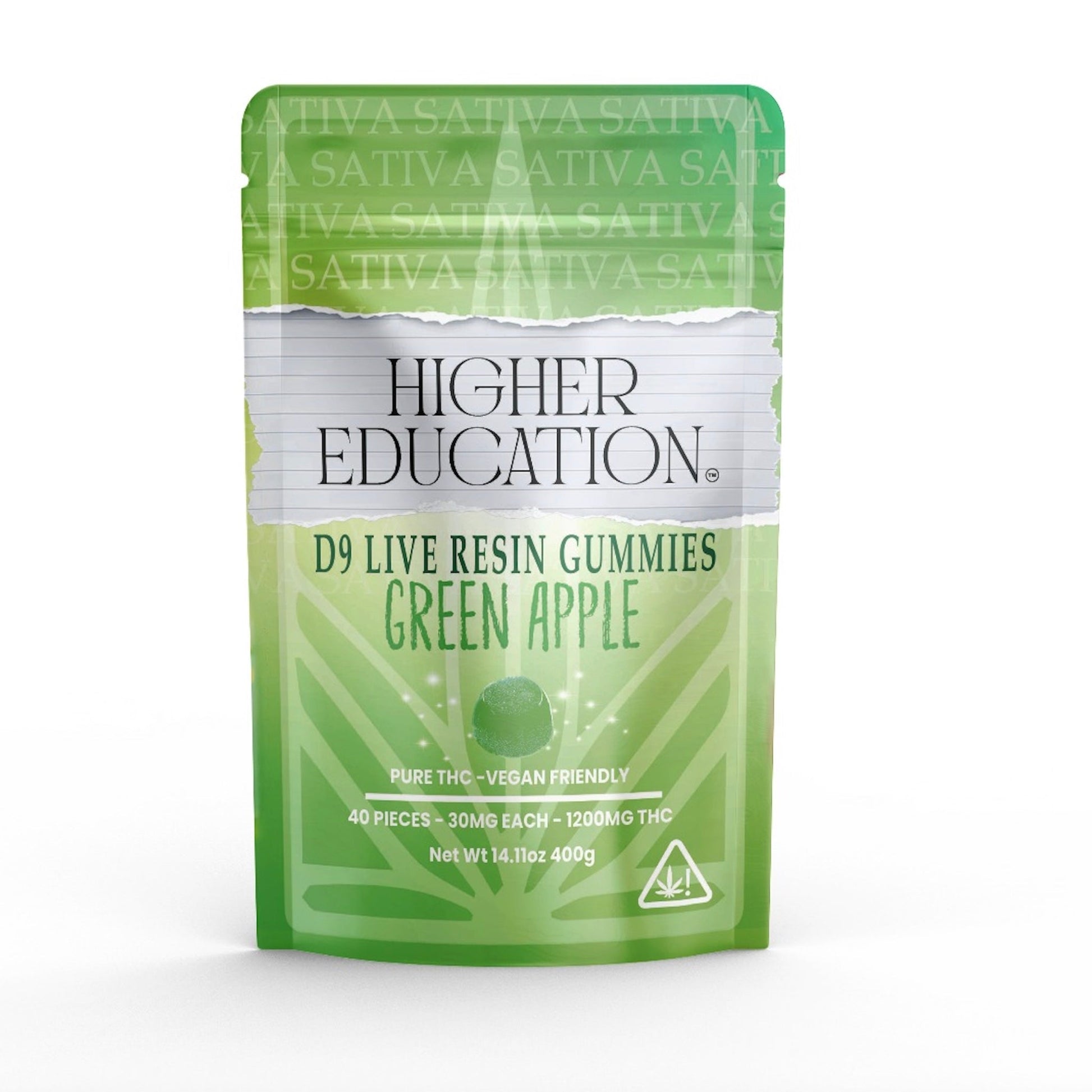 Higher Education Live Resin Delta 9 Gummies 1200mg 40ct
