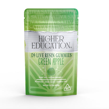 Higher Education Live Resin Delta 9 Gummies 1200mg 40ct