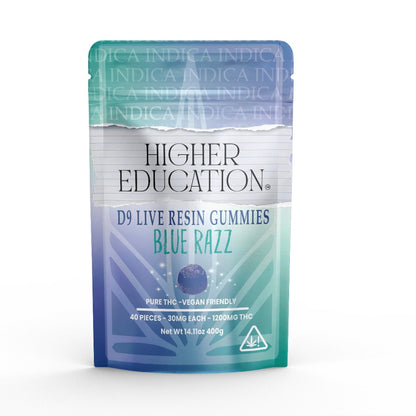 Higher Education Live Resin Delta 9 Gummies 1200mg 40ct