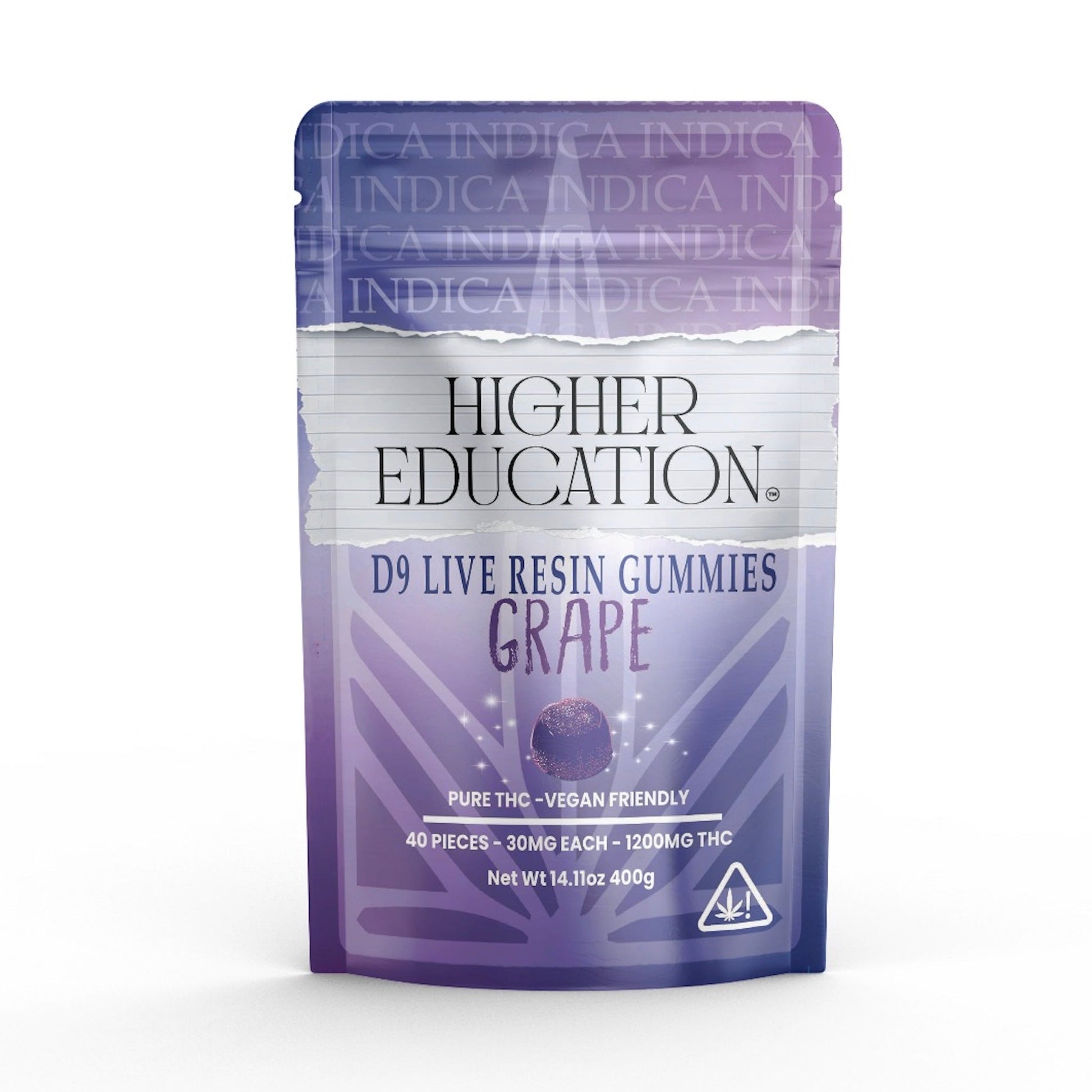 Higher Education Live Resin Delta 9 Gummies 1200mg 40ct
