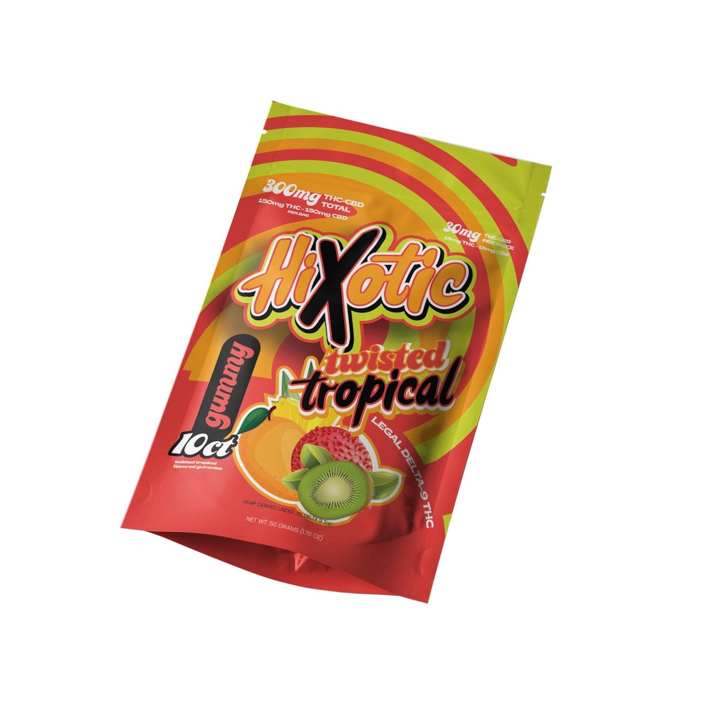 Hixotic Delta 9 + CBD Gummies 300mg