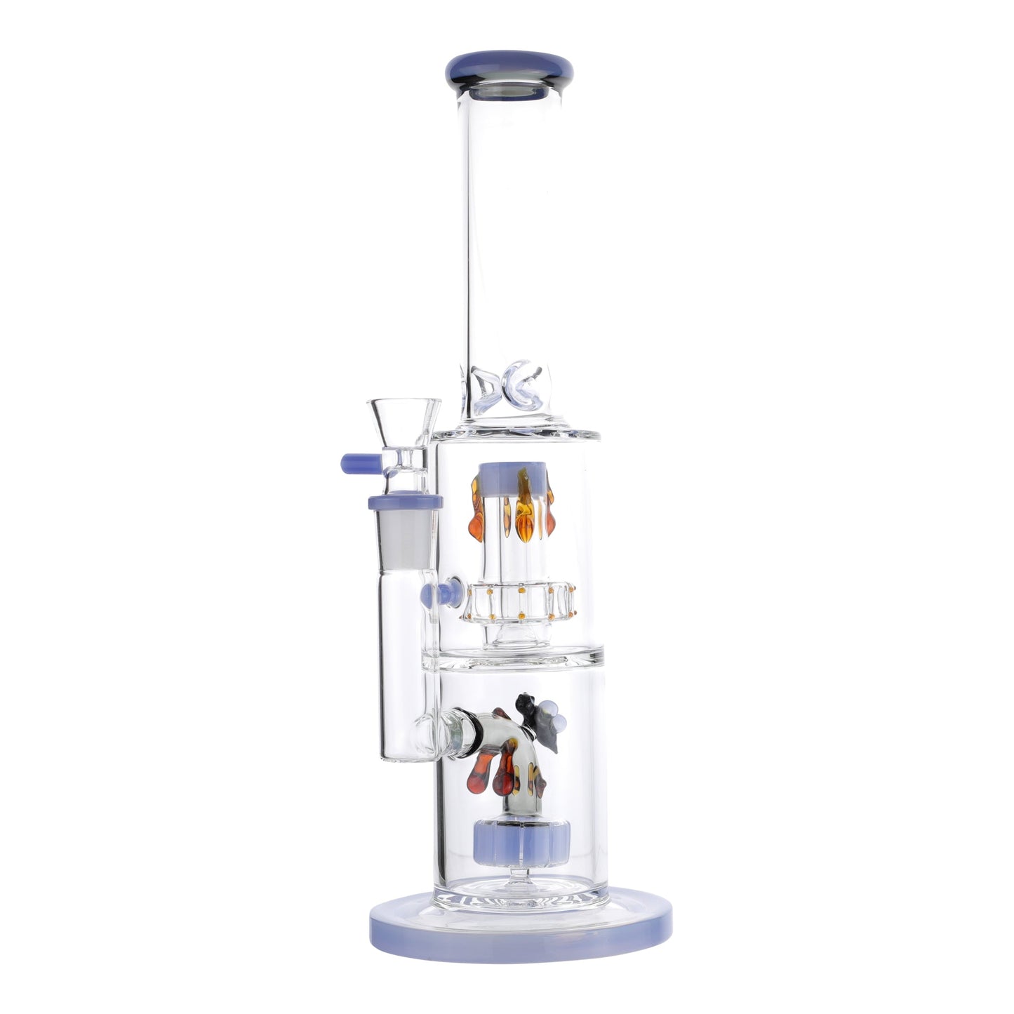 Royal Glass Honey Hive Percolator Bong 14in With 14mm Bowl