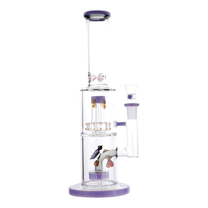 Royal Glass Honey Hive Percolator Bong 14in With 14mm Bowl