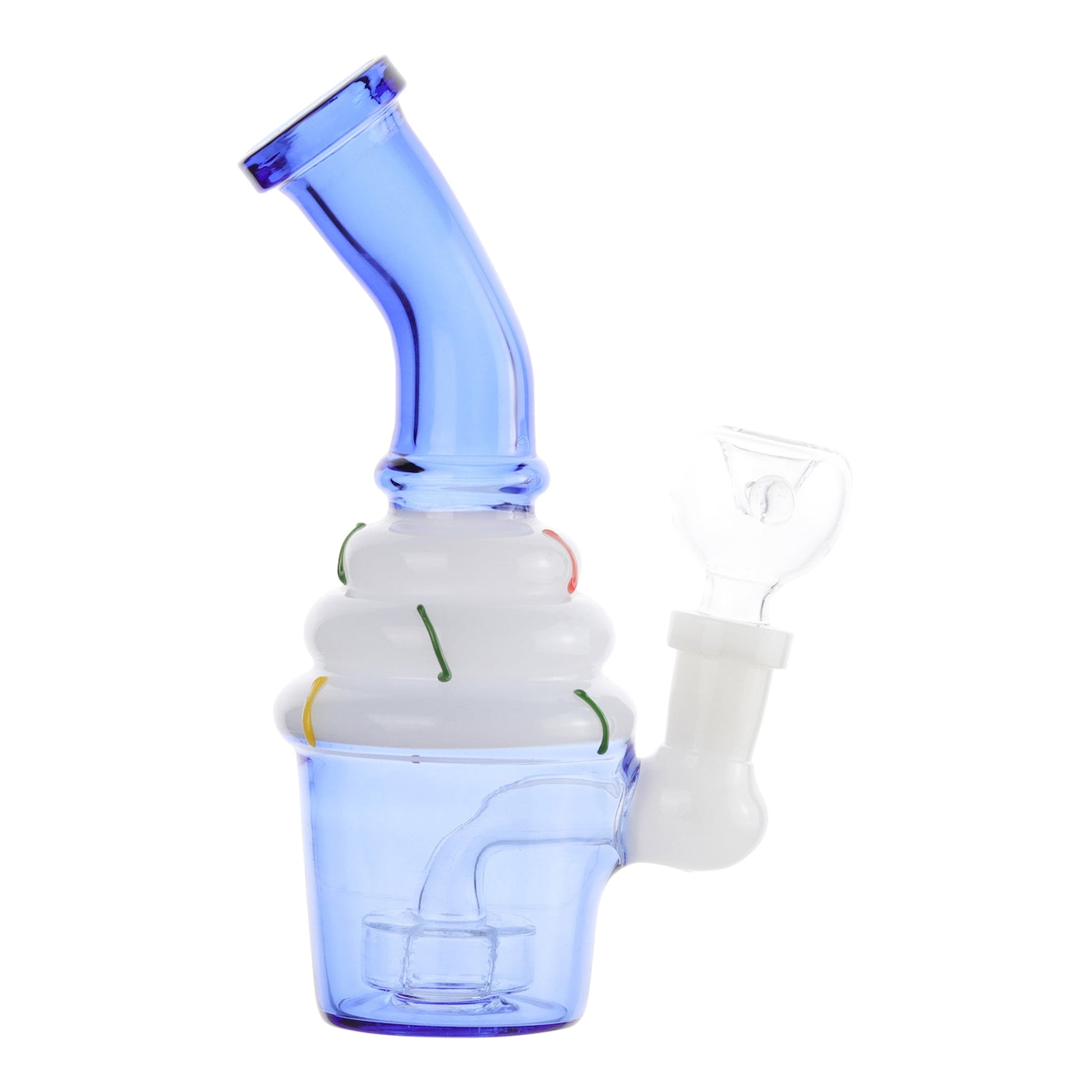 Allied International Iced Cupcake Perc Bong 6in