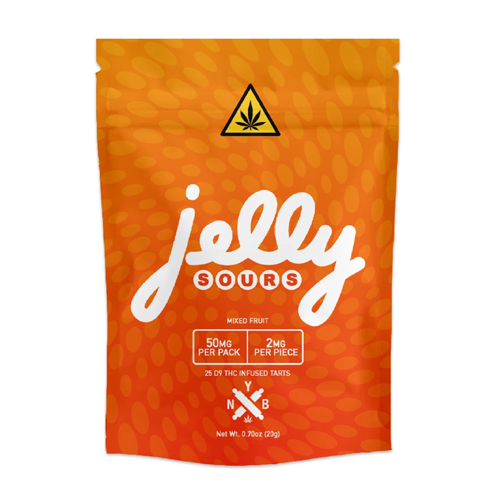 Jelly Delta 9 Sour Tarts 50mg 25ct