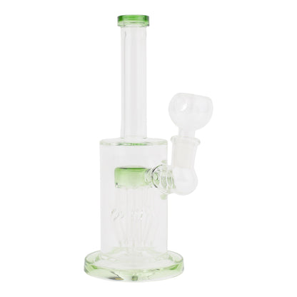 Allied International Jelly Fish Chamber Bong 7in Green Glass