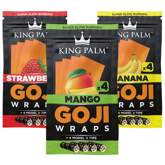 King Palm Goji Wraps And Filter Tips 4ct