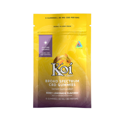 Koi CBD Anytime Berry Lemonade Gummies 60mg Broad Spectrum