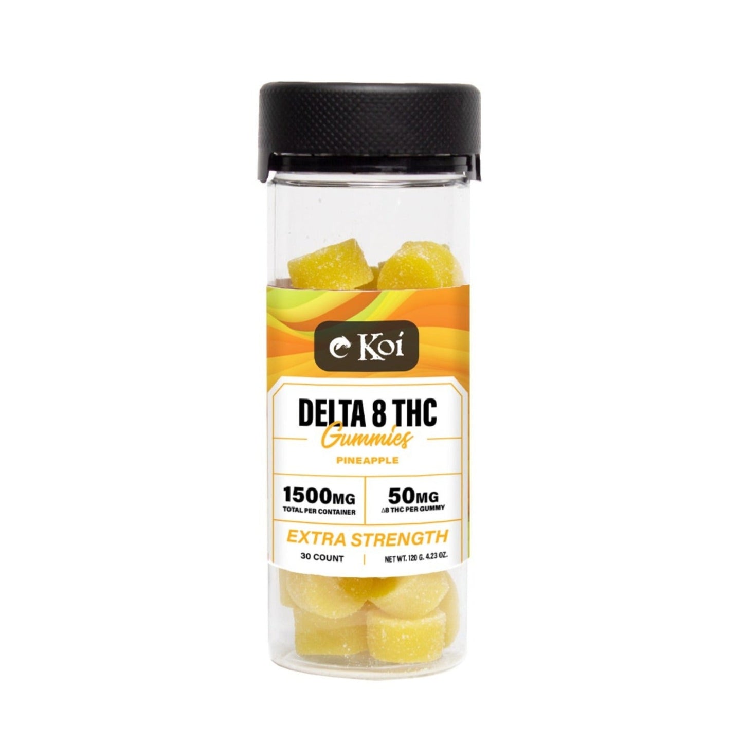 Koi Extra Strength Delta 8 Pineapple Gummies 1500mg