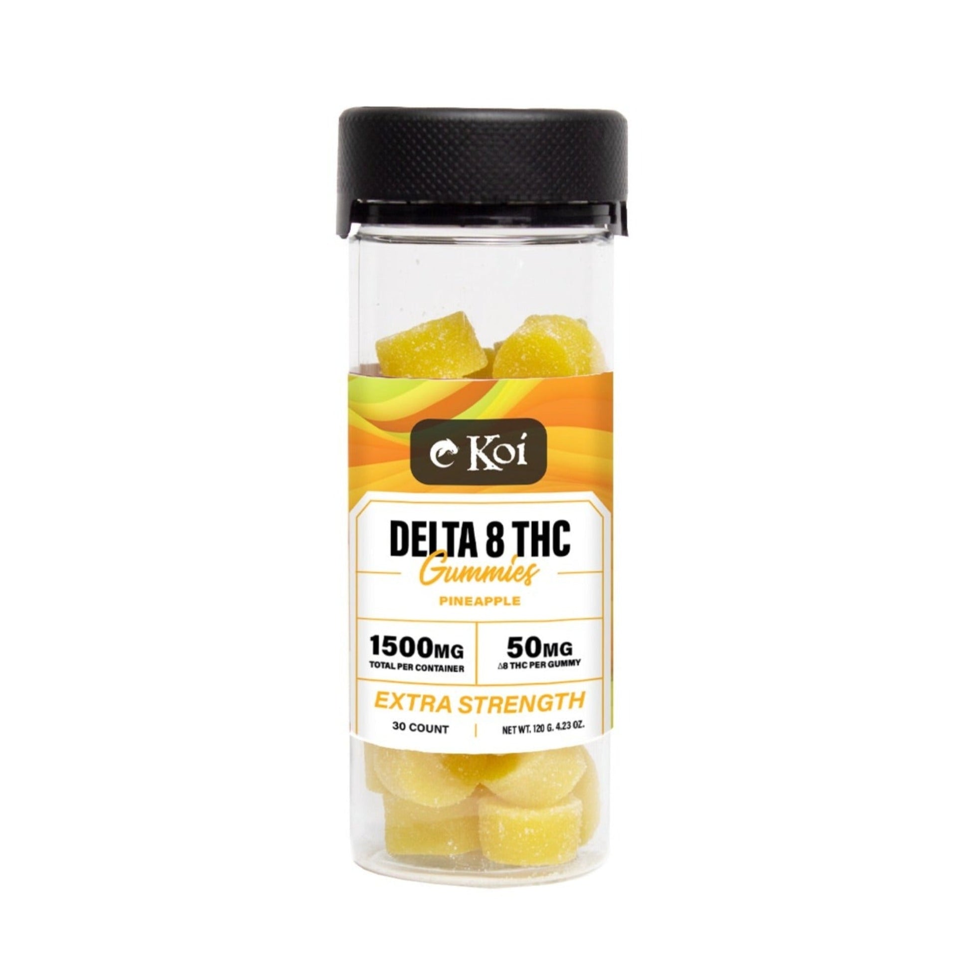 Koi Extra Strength Delta 8 Pineapple Gummies 1500mg