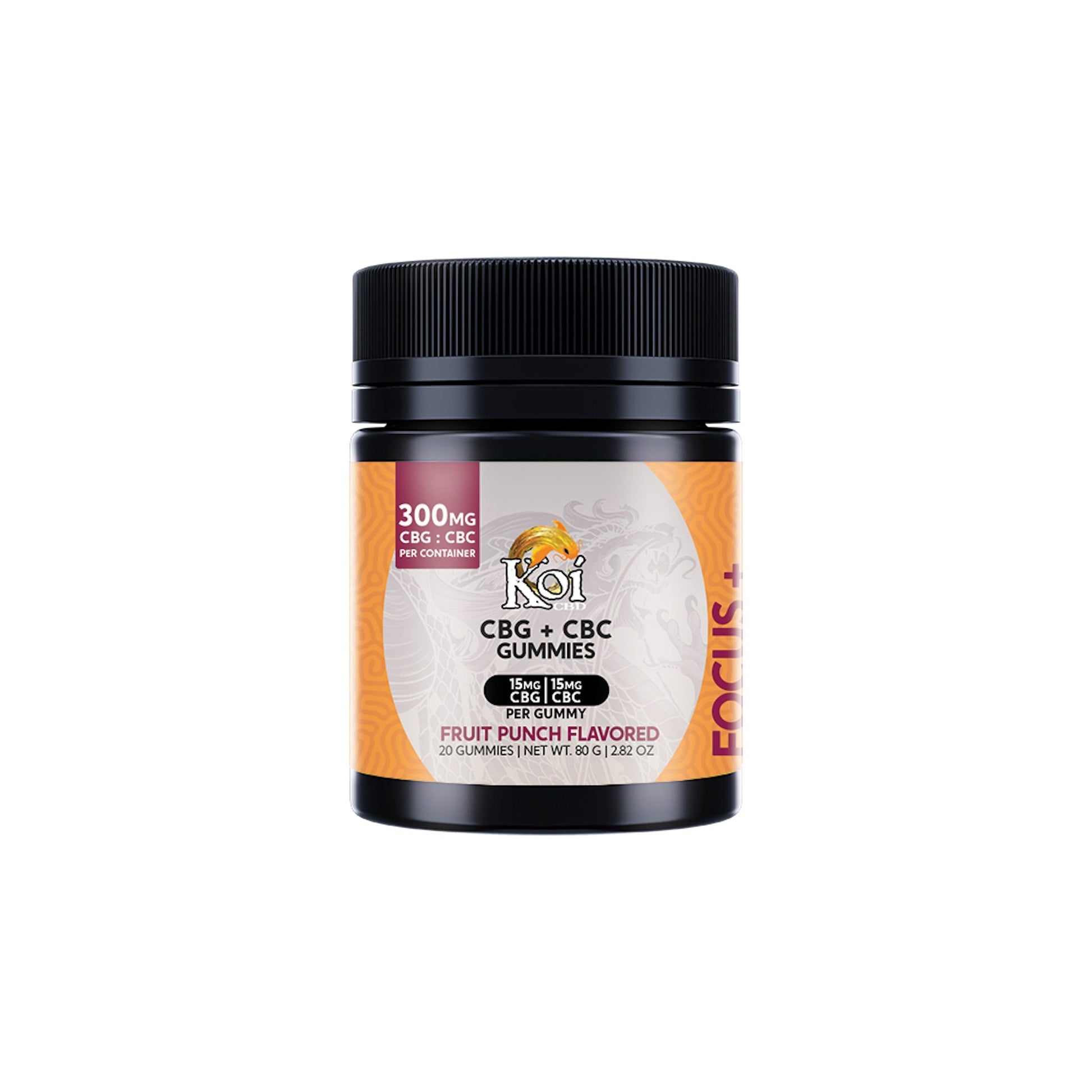 Koi CBD CBC/CBG Fruit Punch Gummies 300mg 20ct