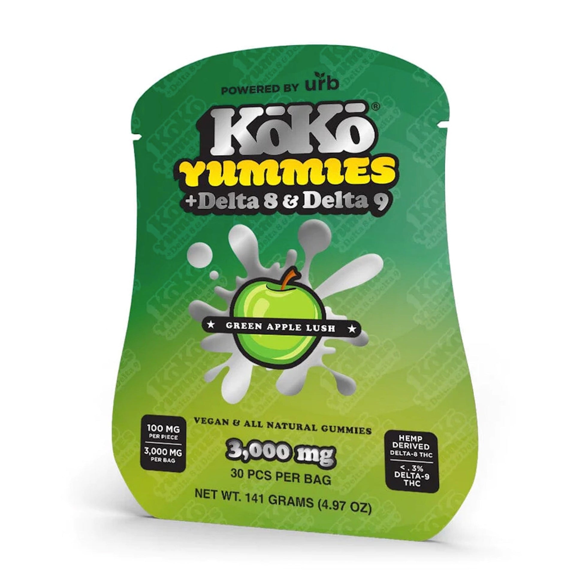 Koko Nuggz Delta 8 + Delta 9 Yummies Gummies 3000mg 30ct