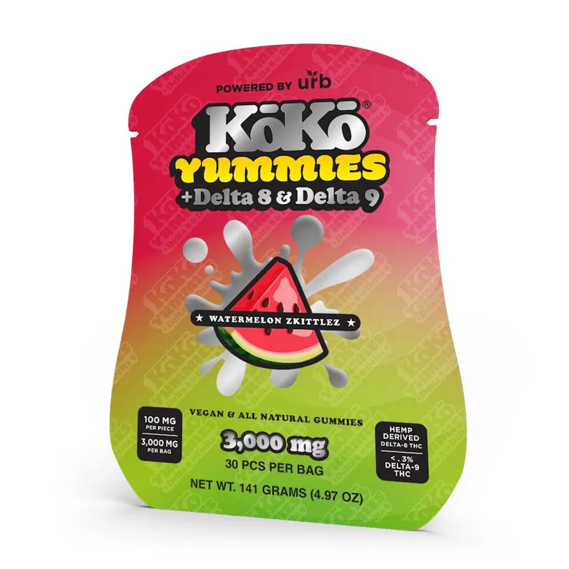 Koko Nuggz Delta 8 + Delta 9 Yummies Gummies 3000mg 30ct