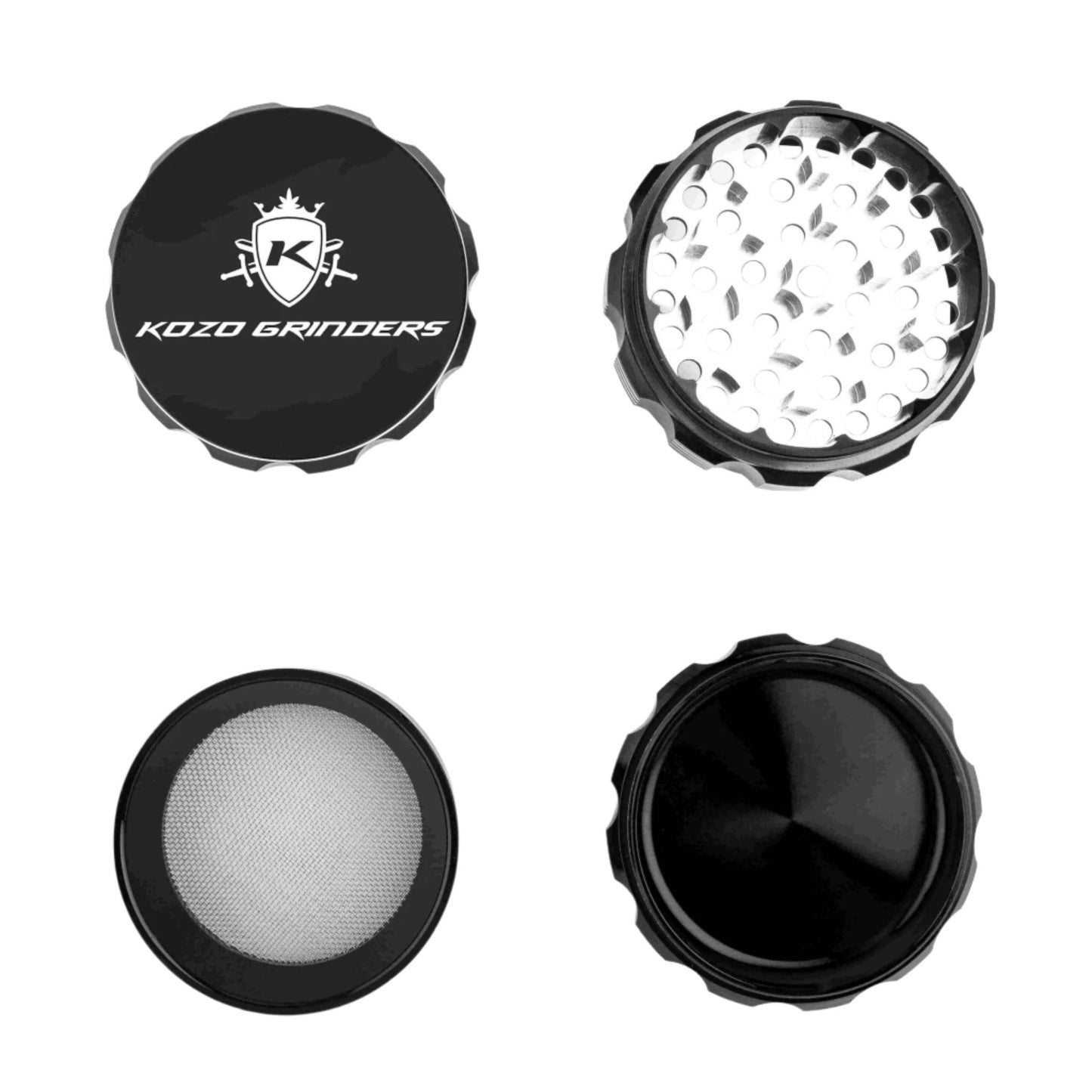 Kozo 4 Piece Metal Grinder 3in 1.5g