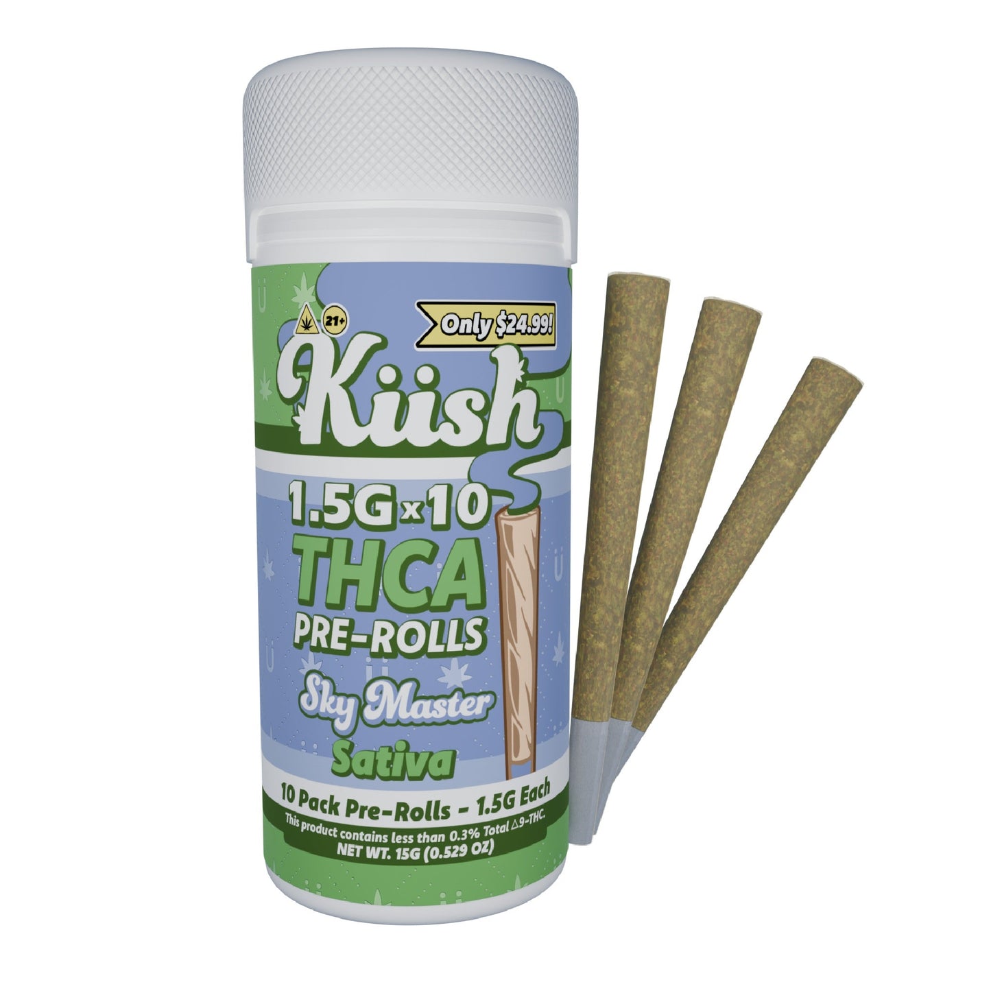 Kush THC-A Pre-Rolls 15g 10ct
