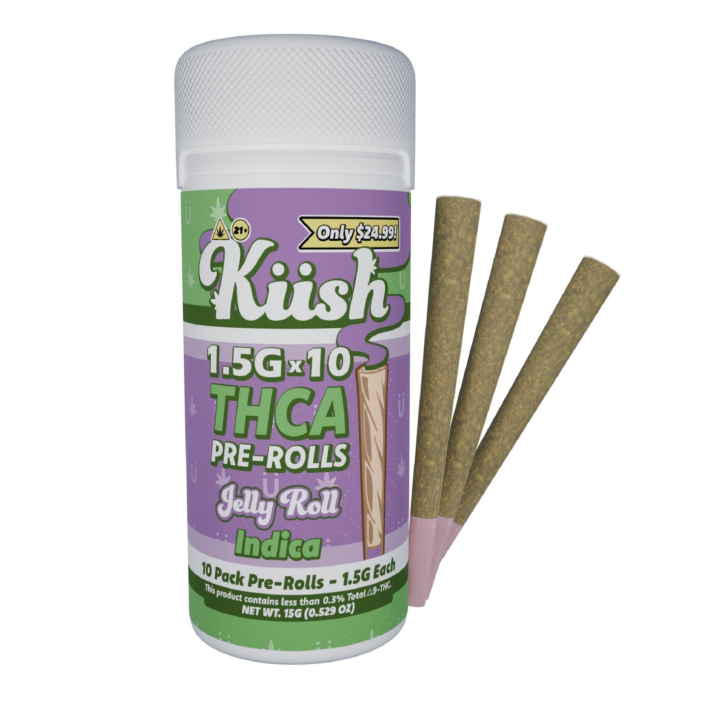 Kush THC-A Pre-Rolls 15g 10ct