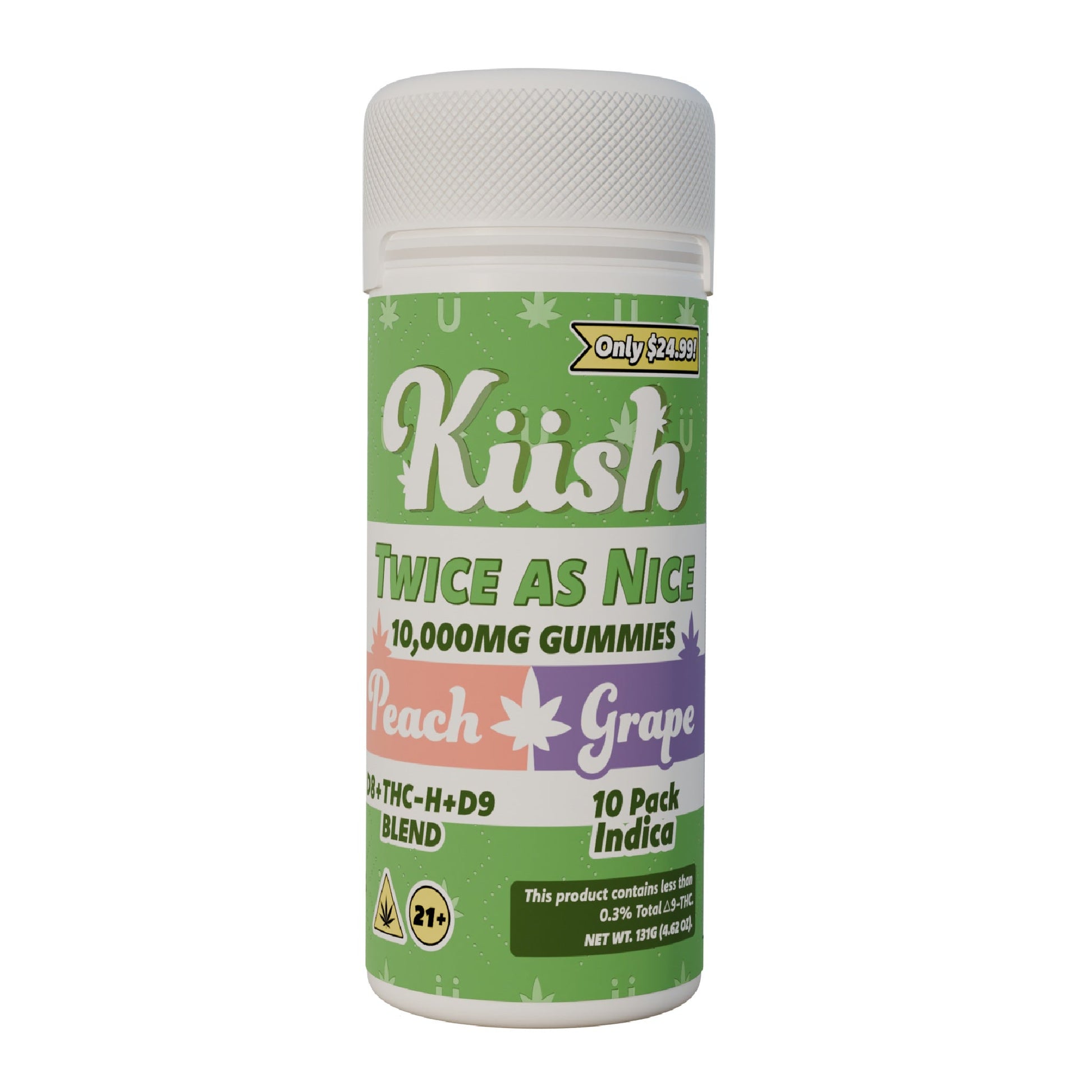 Kush Twice As Nice Double Stack THC Gummies 10000mg