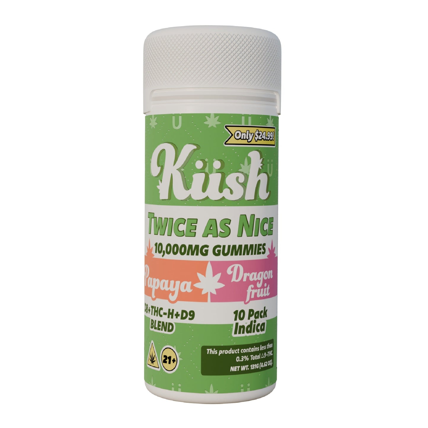 Kush Twice As Nice Double Stack THC Gummies 10000mg