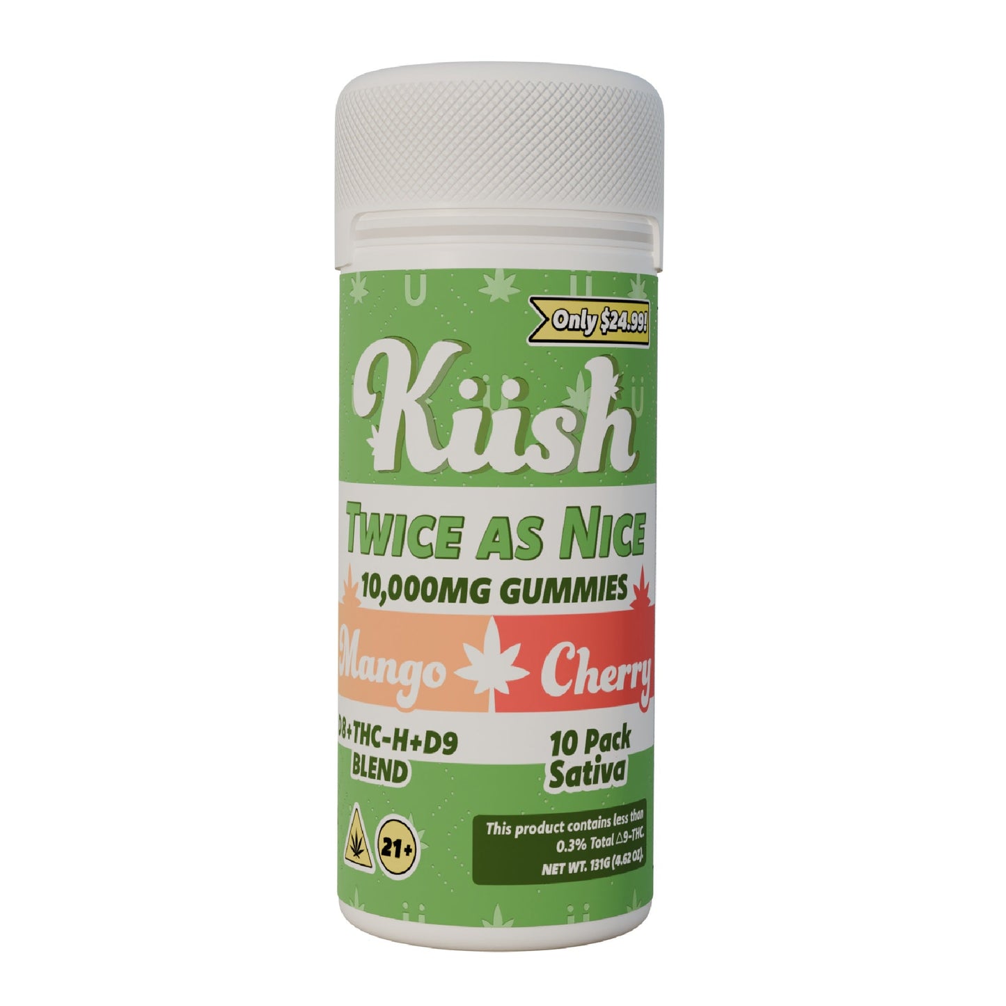 Kush Twice As Nice Double Stack THC Gummies 10000mg