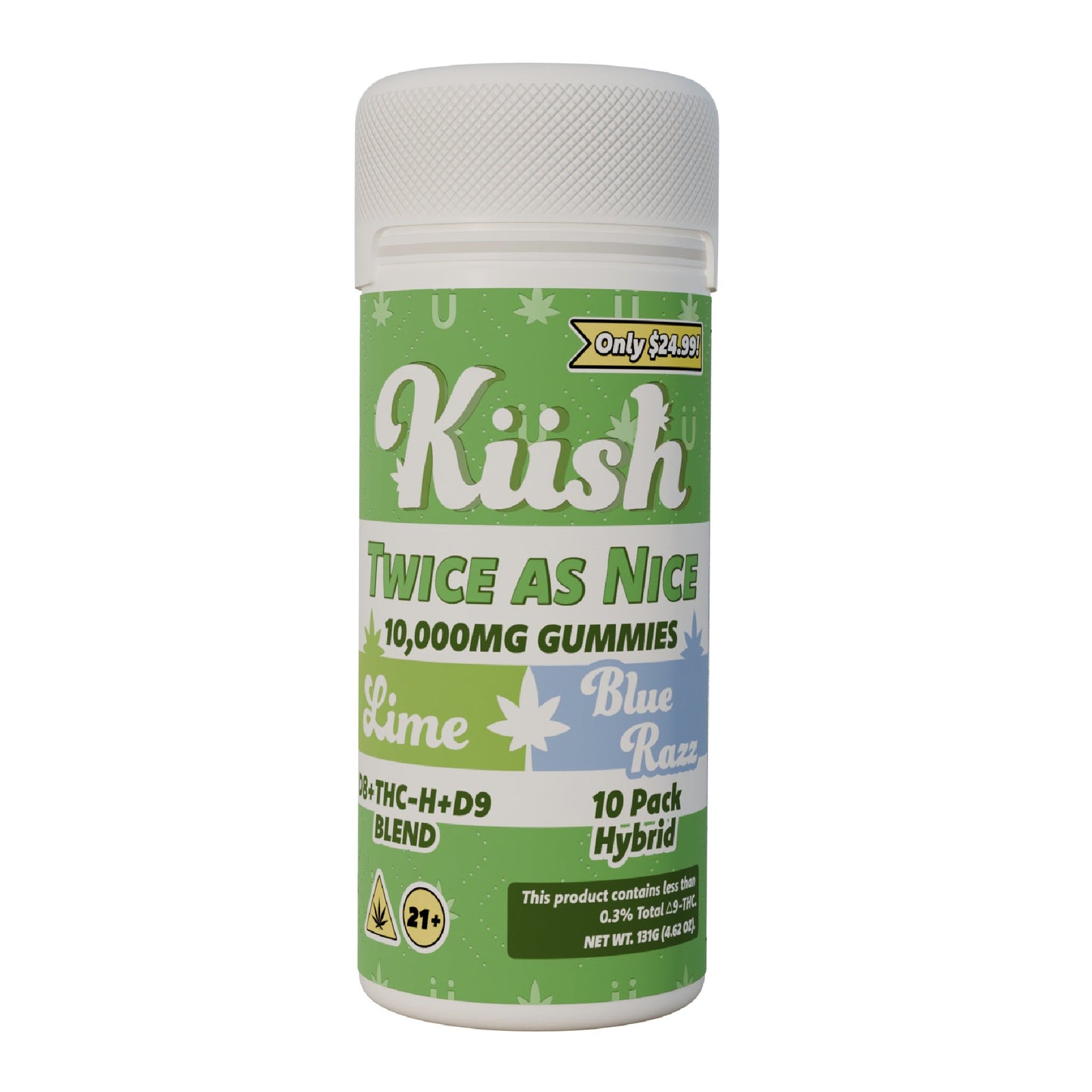 Kush Twice As Nice Double Stack THC Gummies 10000mg
