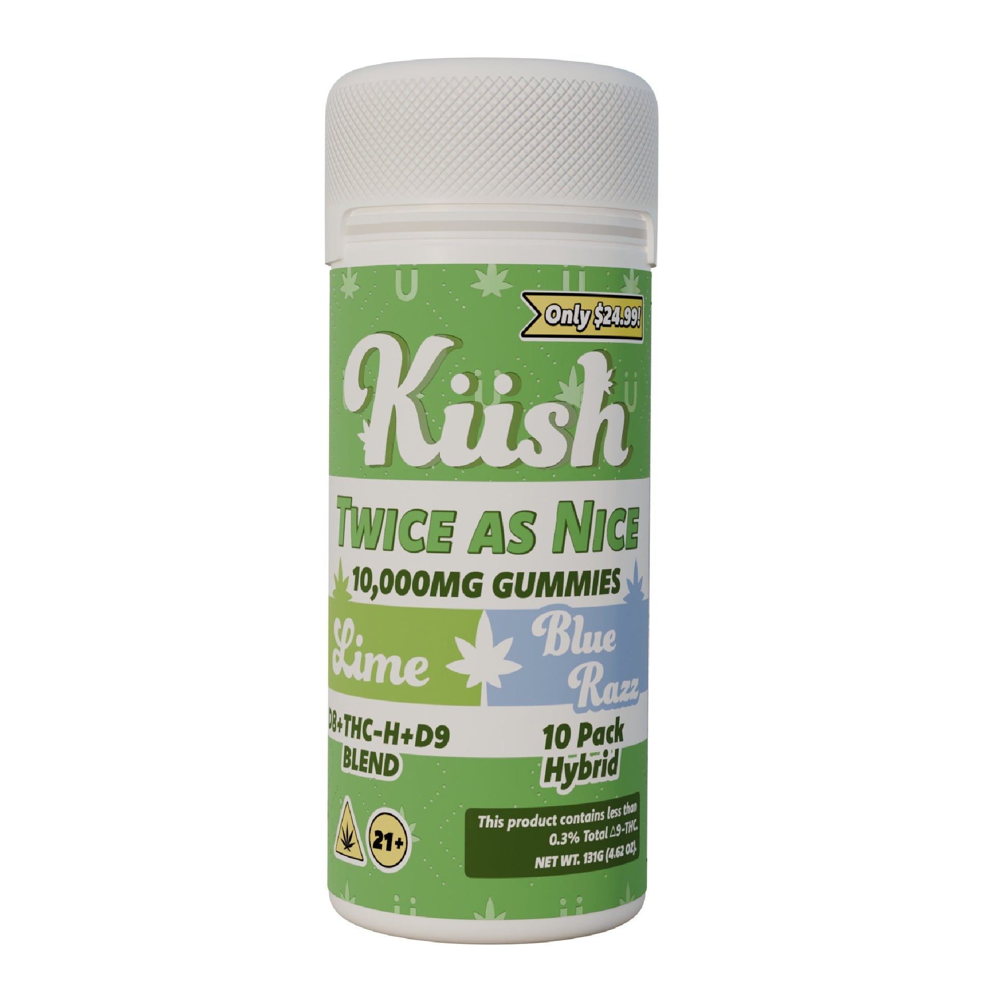 Kush Twice As Nice Double Stack THC Gummies 10000mg
