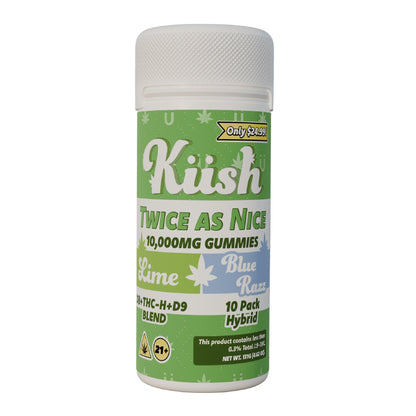 Kush Twice As Nice Double Stack THC Gummies 10000mg
