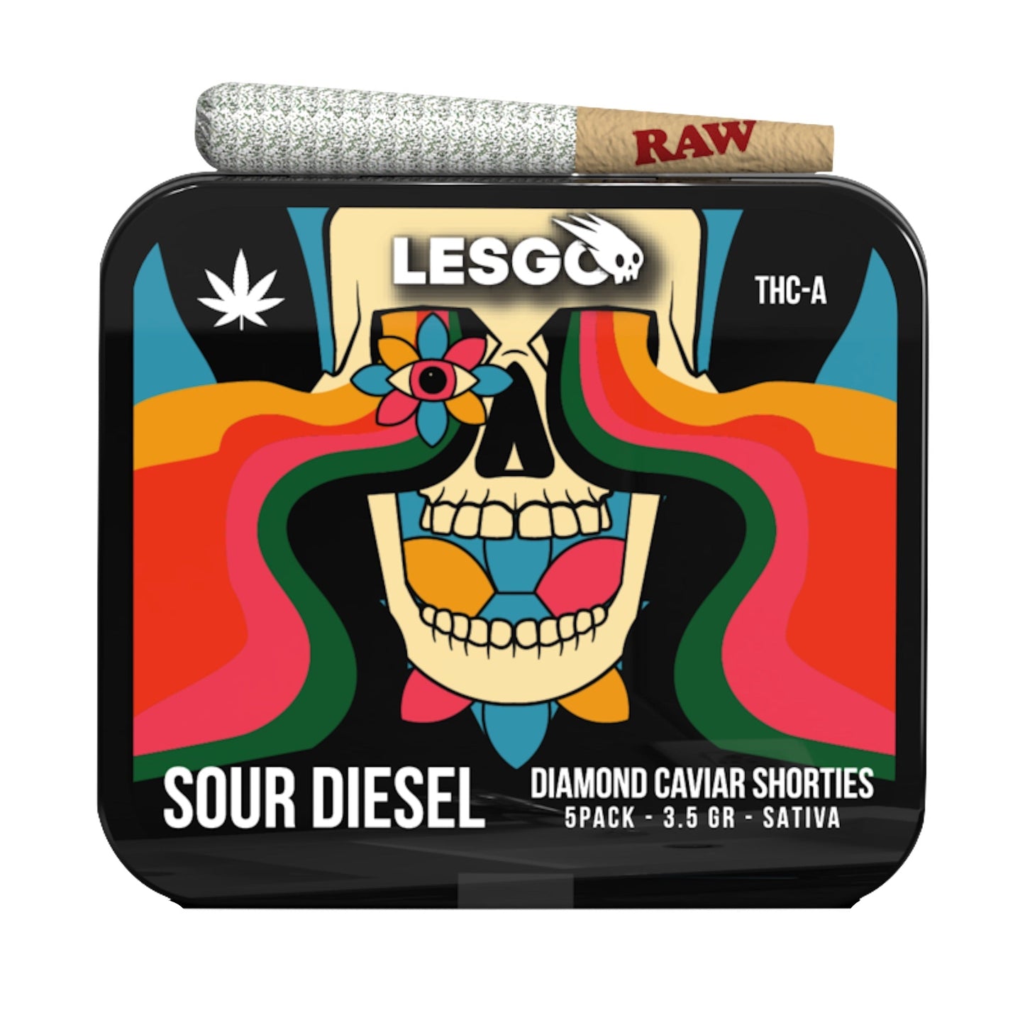 LESGO Diamond Caviar THC-A Mini Pre-Rolls 5ct 3.5g