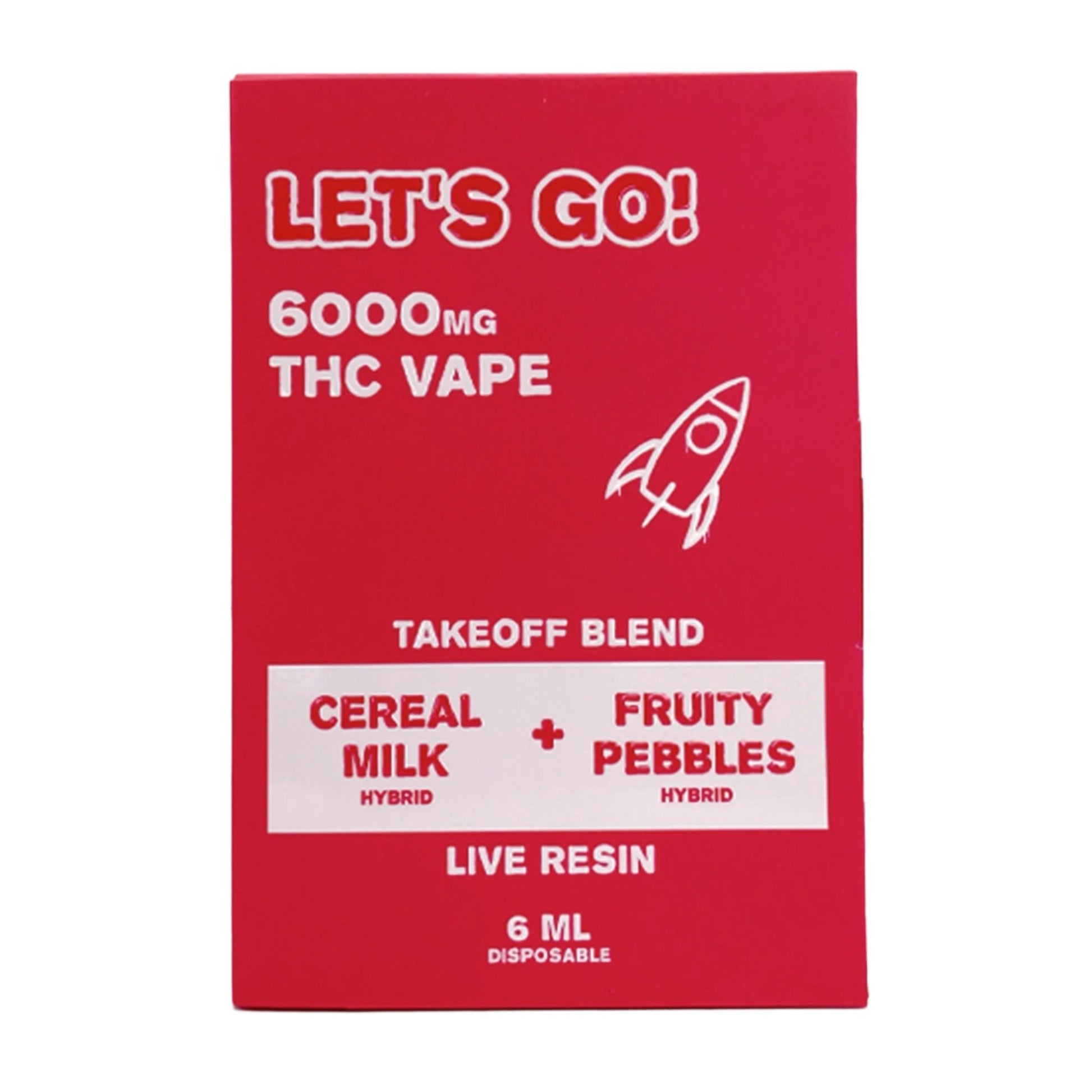 LetS Go Takeoff Blend Live Resin Vaporizer 6000mg