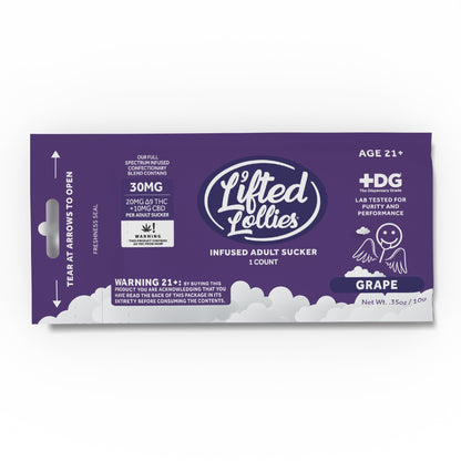Lifted Lollies THC Infused Adult Sucker 30mg
