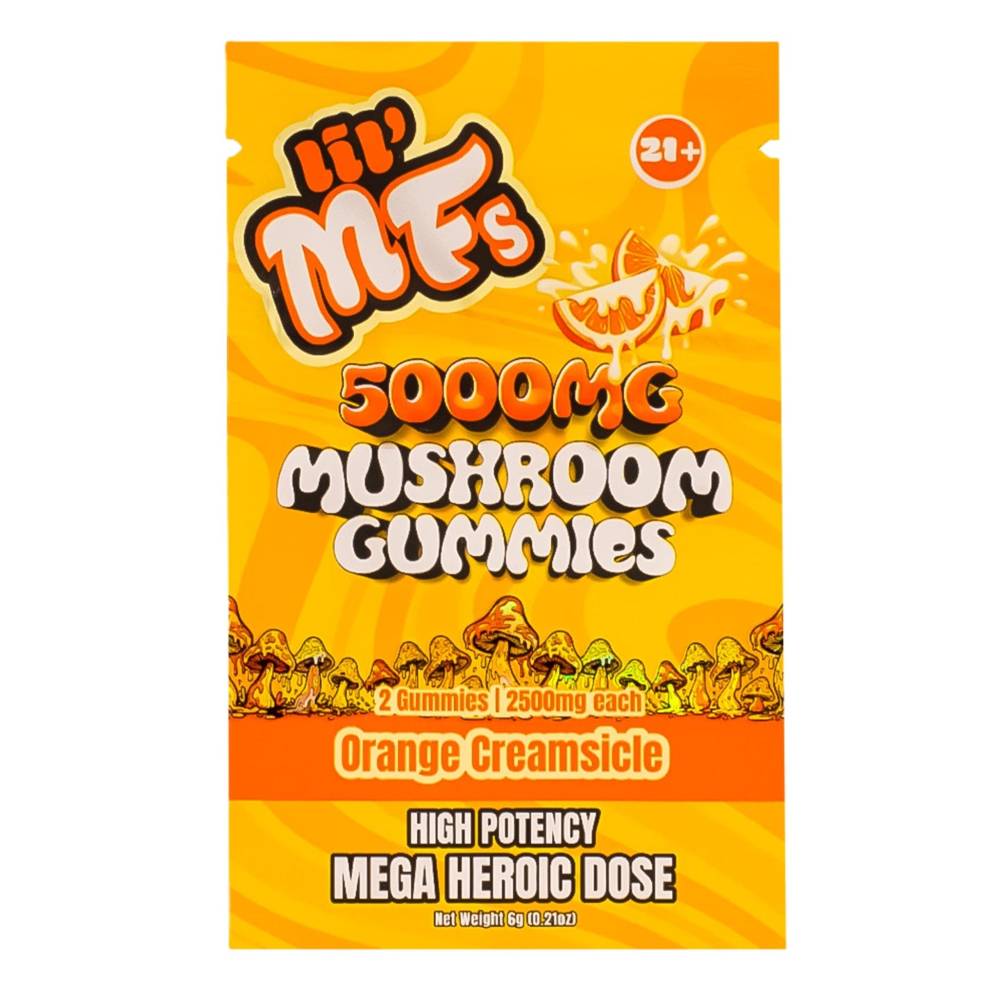 Lil MFs Mega Heroic Dose High Potency Mushroom Gummies 5000mg