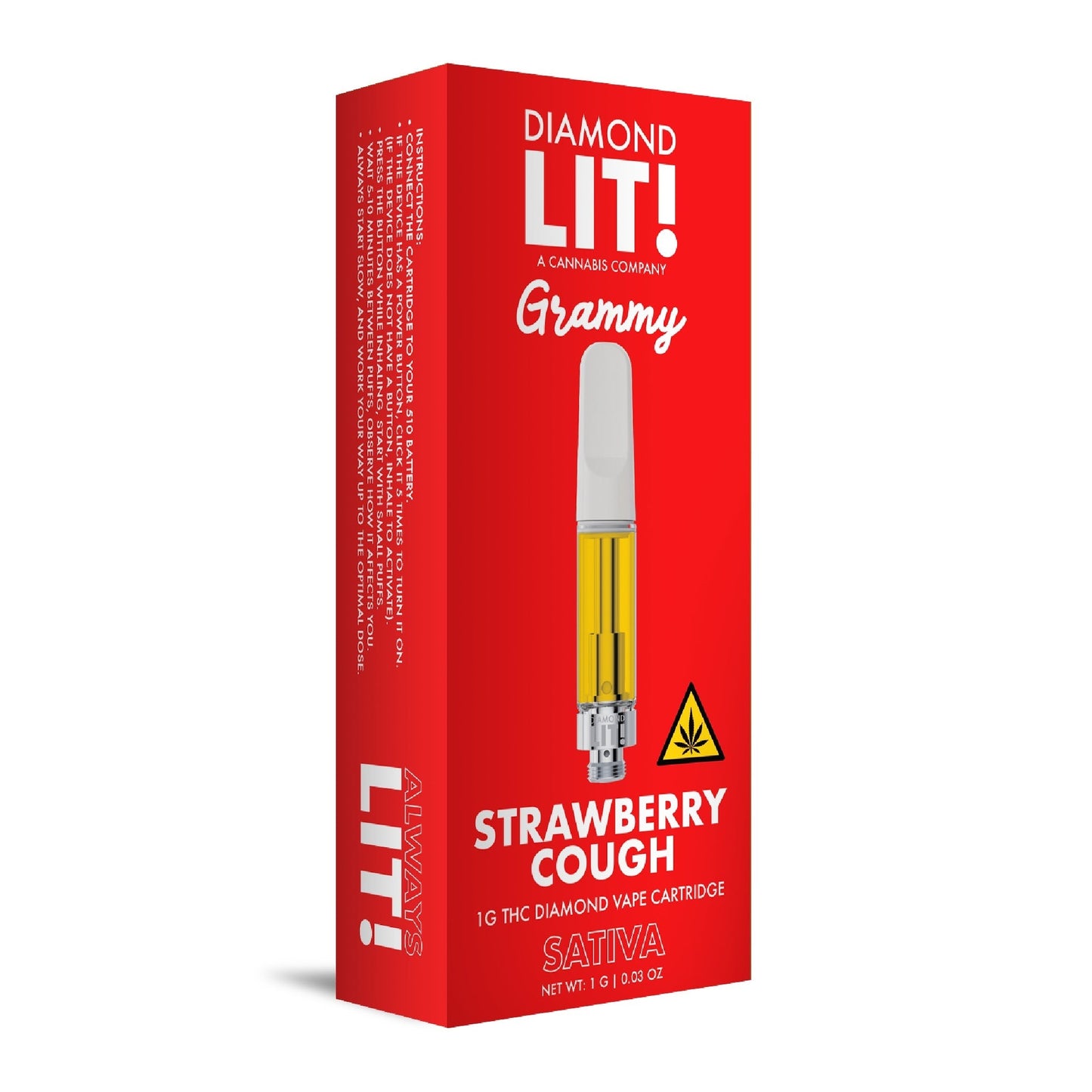Lit! Grammy THC-A Cartridge 510 Thread 1000mg